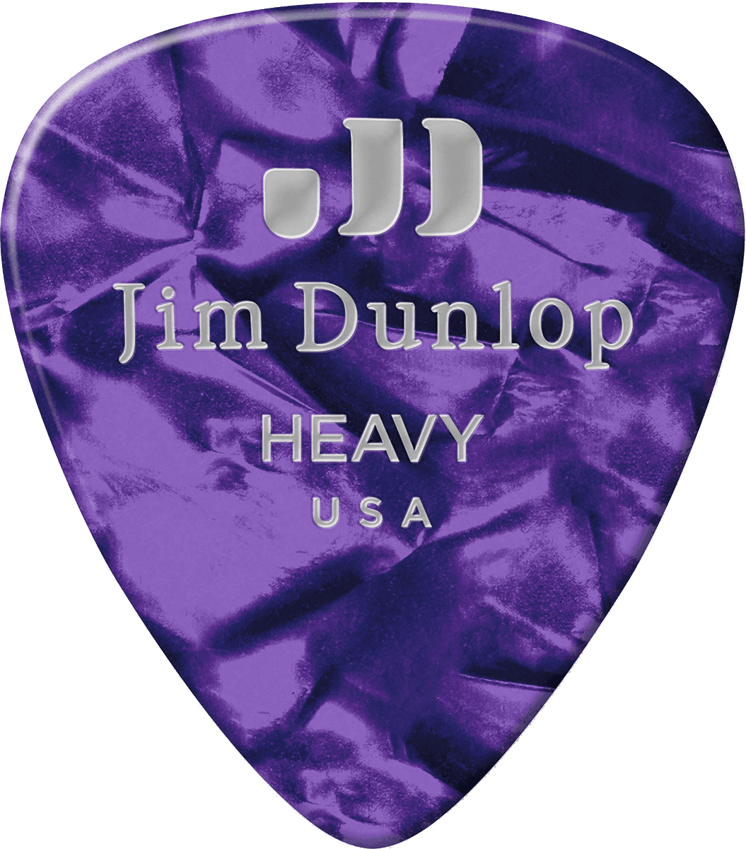 Celluloid Purple Pick, Heavy, 72 Stck.