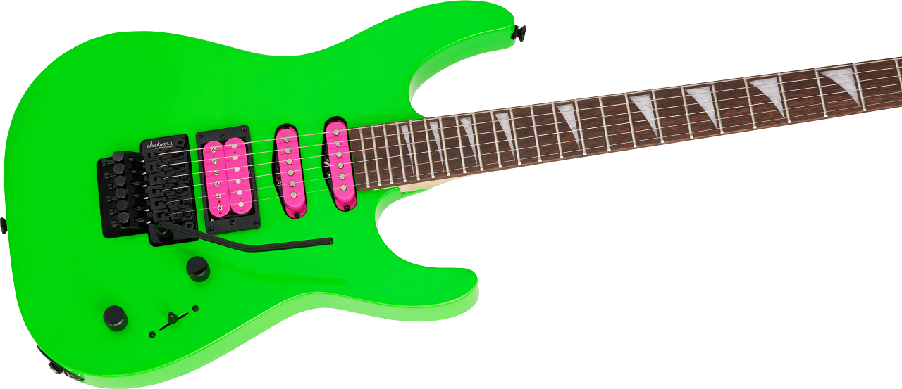 X Series Dinky™ DK3XR HSS, Laurel Fingerboard, Neon Green