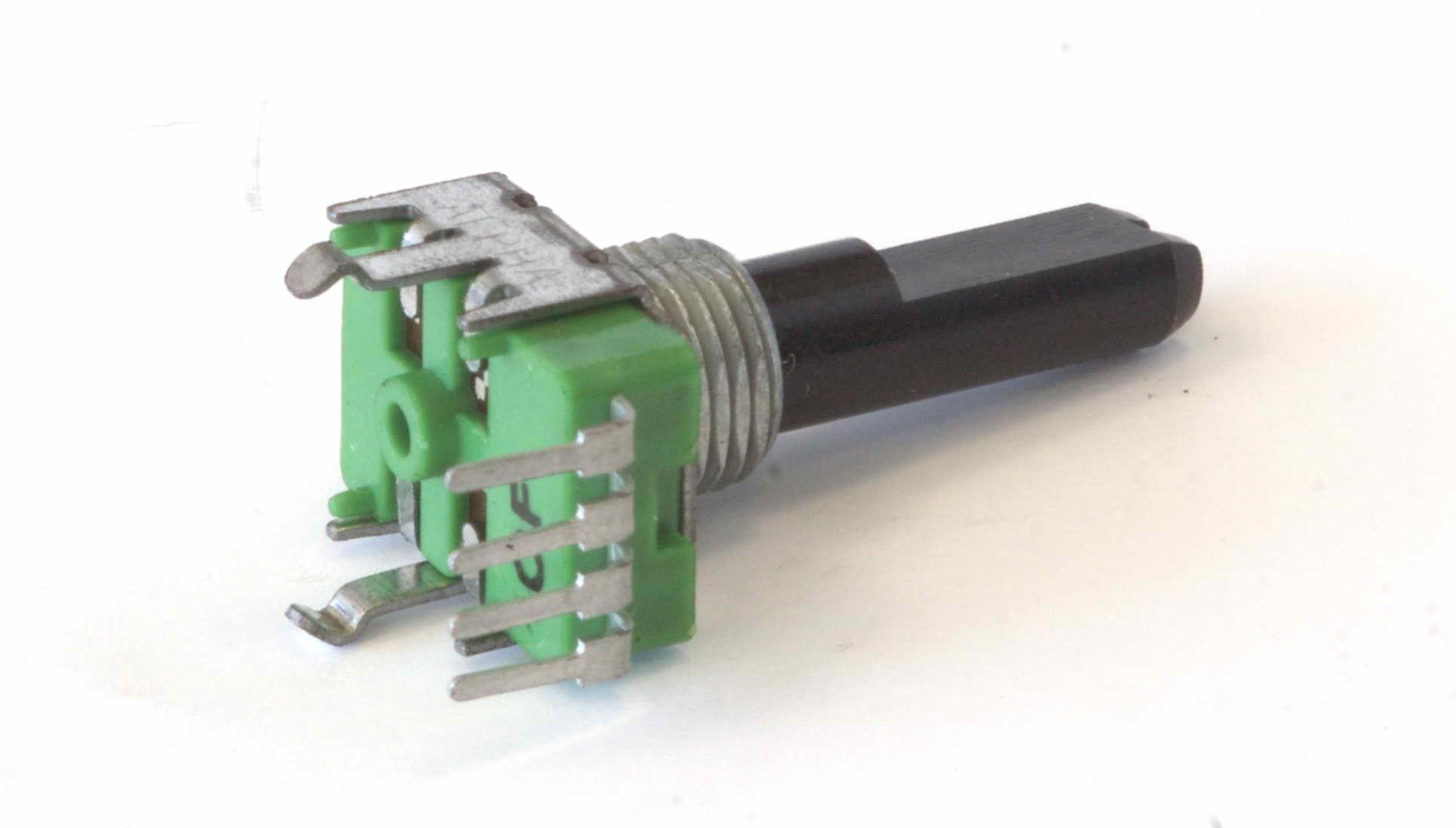 Potentiometer, B200K, PC Mount, D-Achse