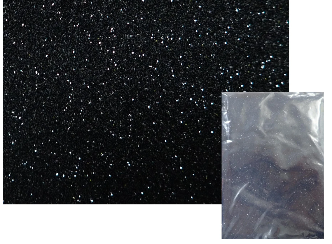 Black Glitter Flake - 100g 0.008