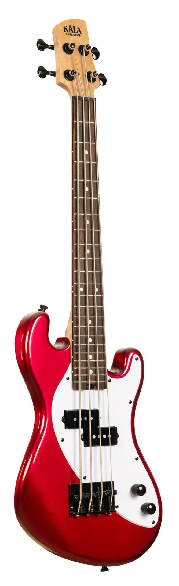 U-Bass Solid Body 4-String Candy Apple Red Fretted with Bag