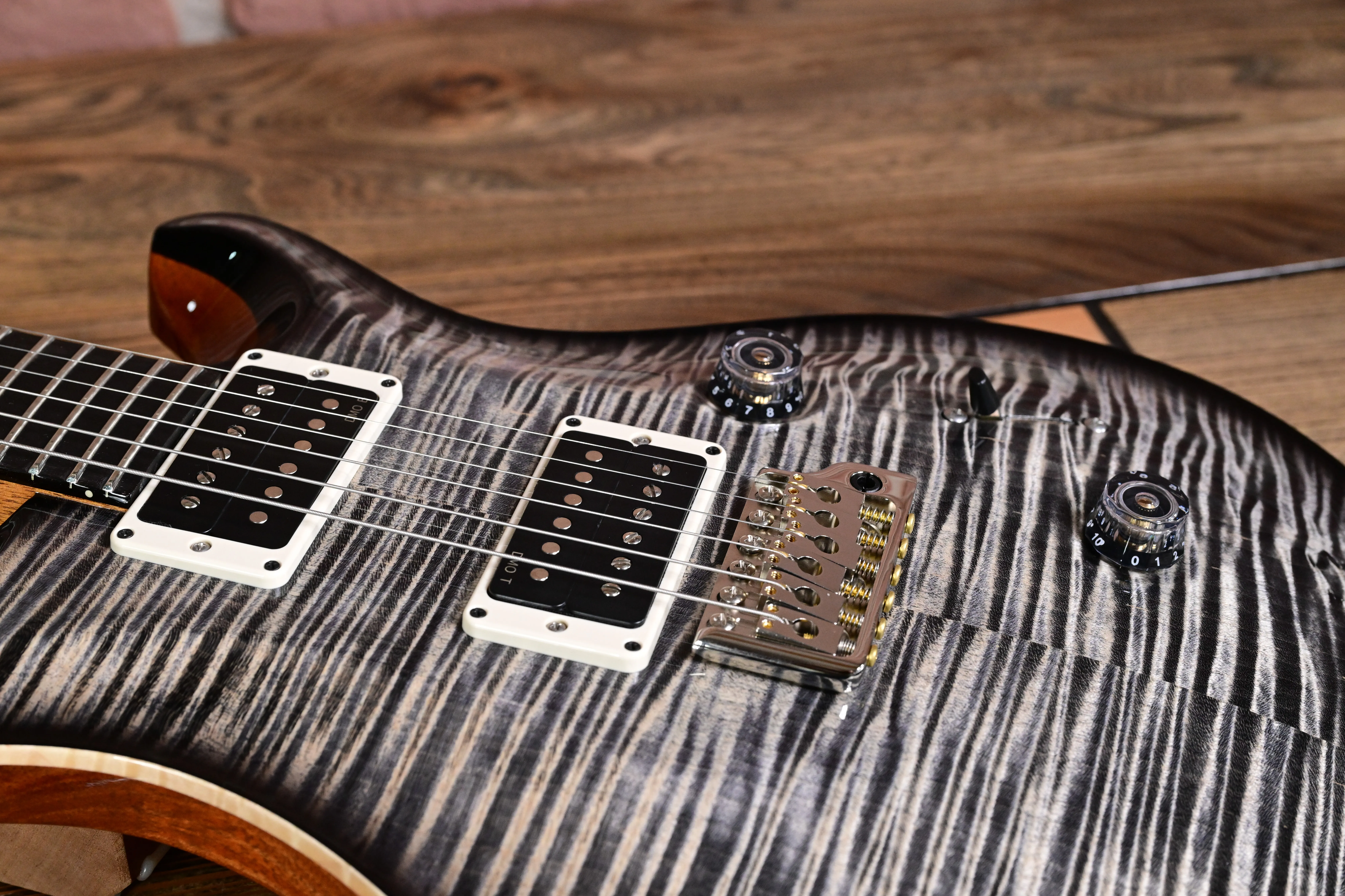Custom 24 Birds of a Feather Limited Charcoal Microburst E-Gitarre