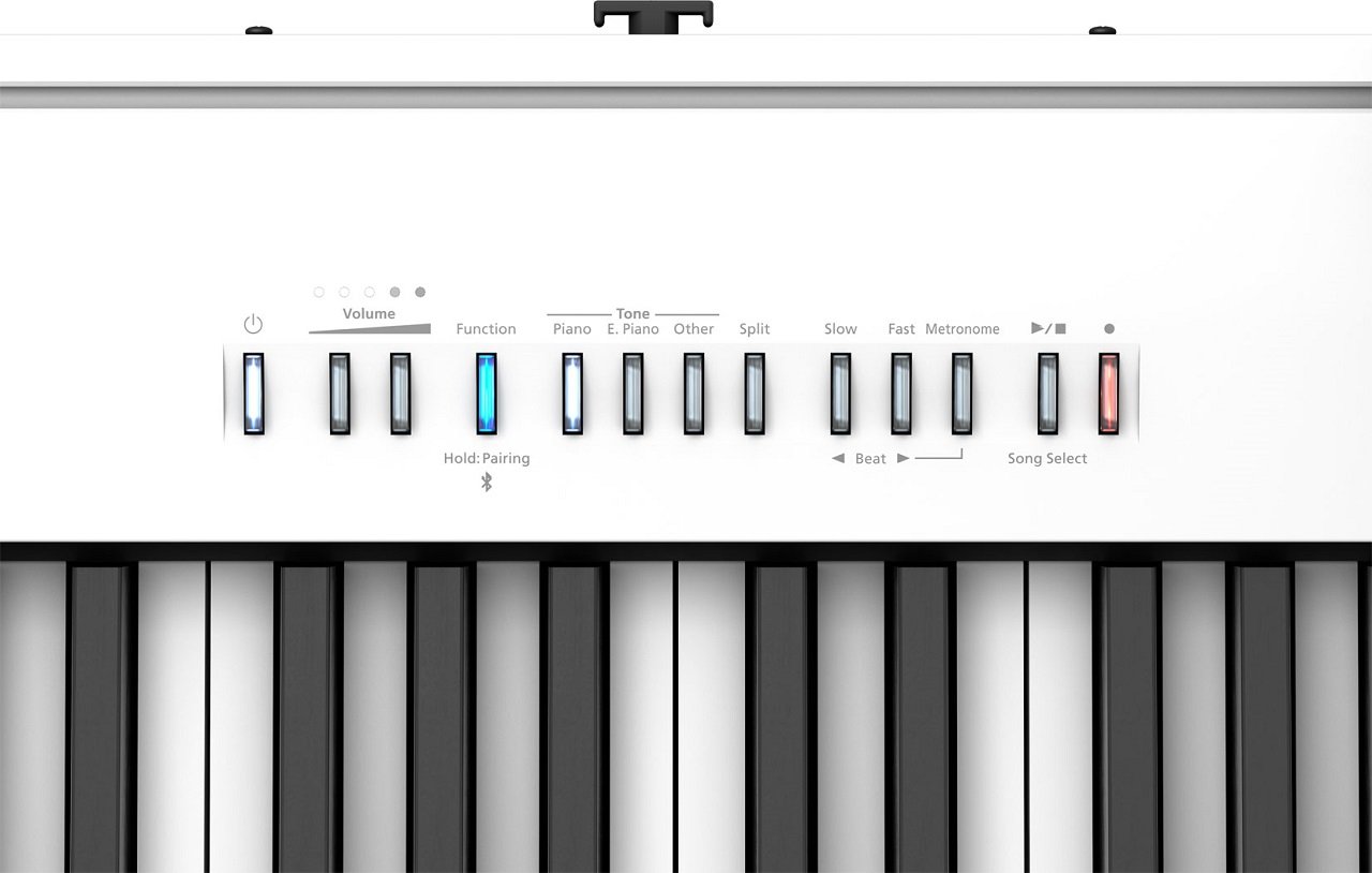 ROLAND FP-30X WH Digitalpiano – Nahaufnahme der Tastatur