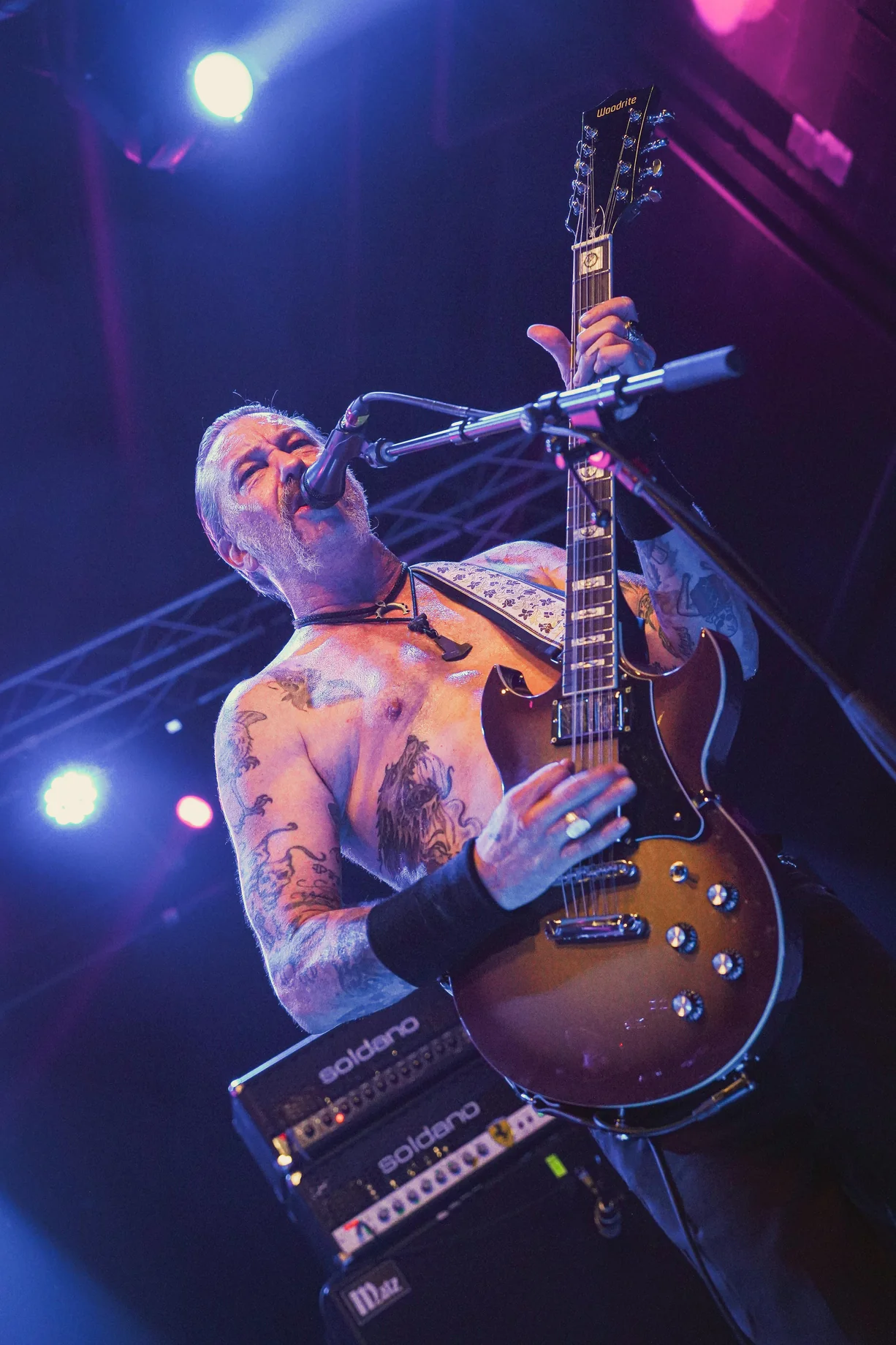 Matt Pike Signature Warlord Imperial 9 Antarctican Burst E-Gitarre
