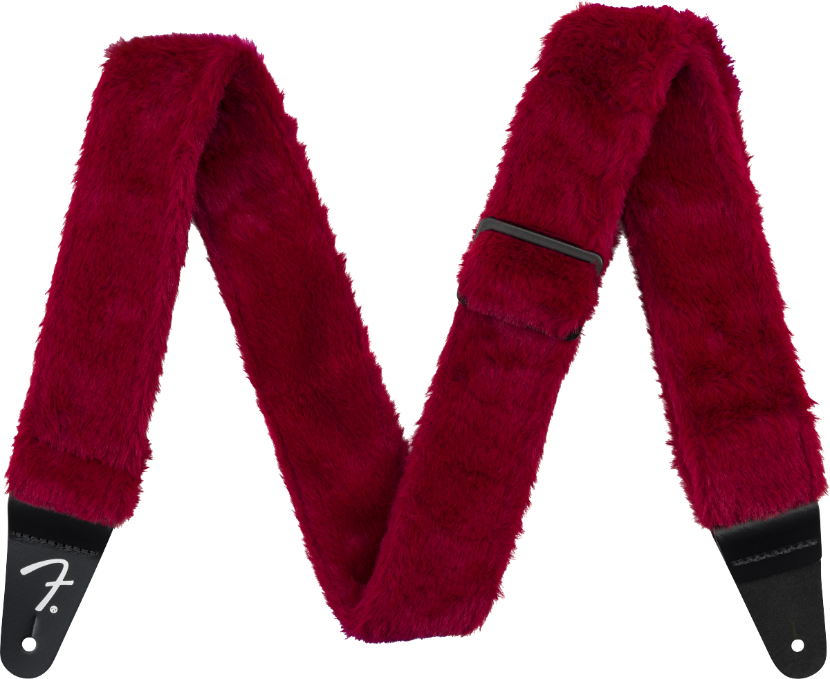 Poodle Plush Strap, Red