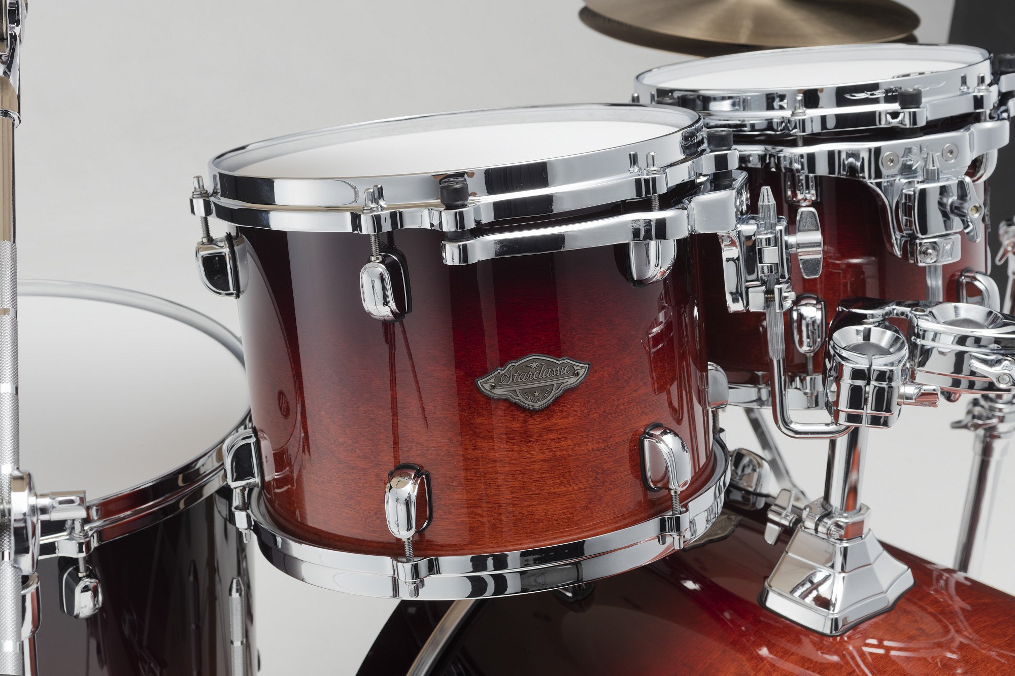 Starclassic Performer Drum Kit 4 teilig - Dark Cherry Fade/Chrom HW