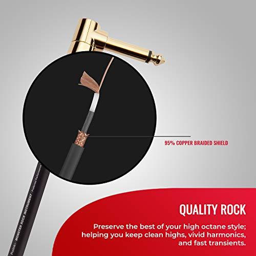 Monster Prolink Rock 8 in. angled 1/4 plugs