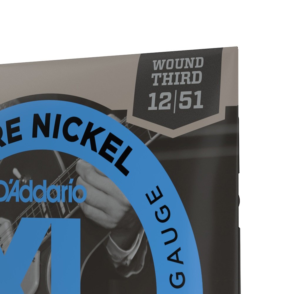 EPN21 Pure Nickel Electric Guitar Strings, Jazz Light, 12-52