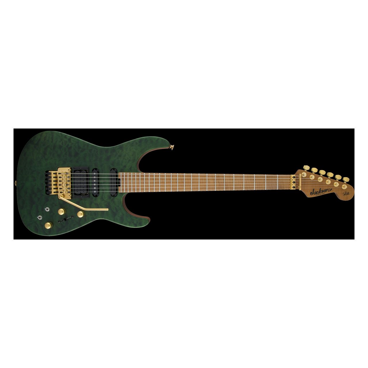 USA Signature Phil Collen PC1™ Satin Trans Green - E-Gitarre