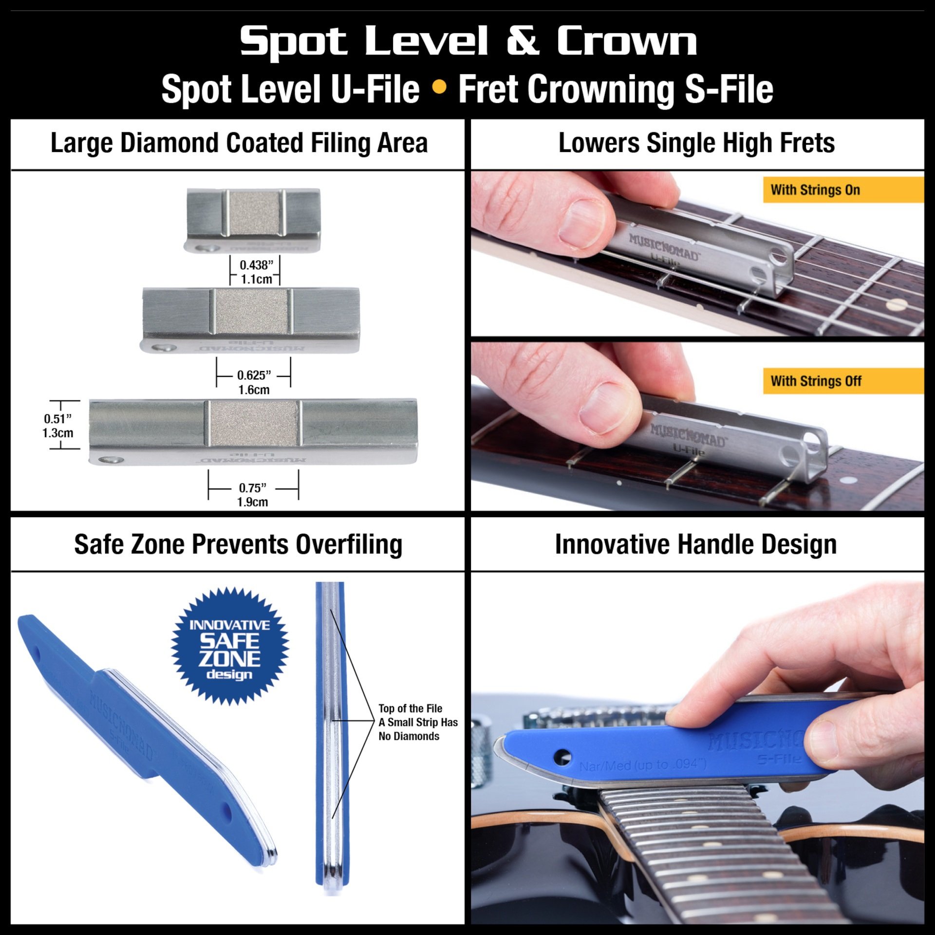 Premium Guitar Tech Fret Tool Set MN880