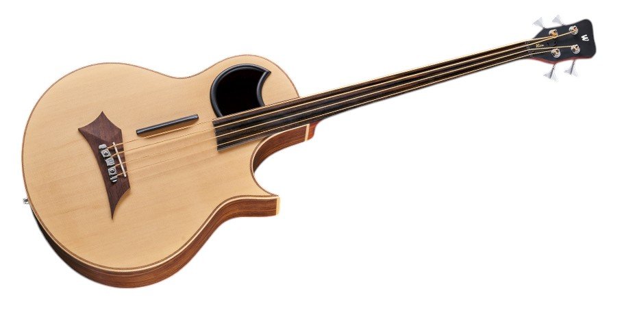 Alien, 4-String, Fretless - Natural Transparent Satin