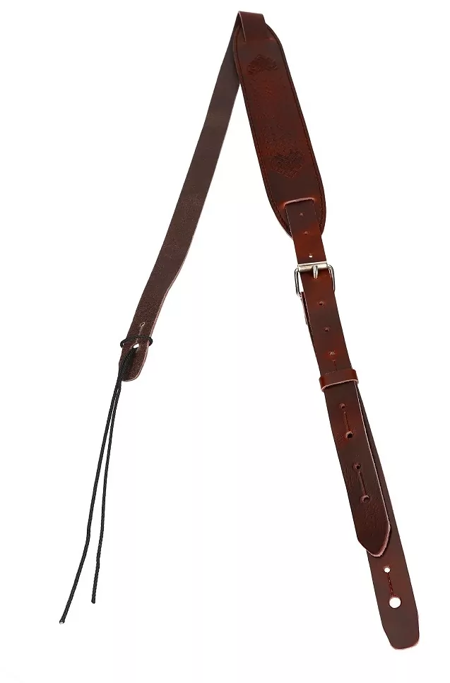 S58 Ledergurt Braun für Ukulele