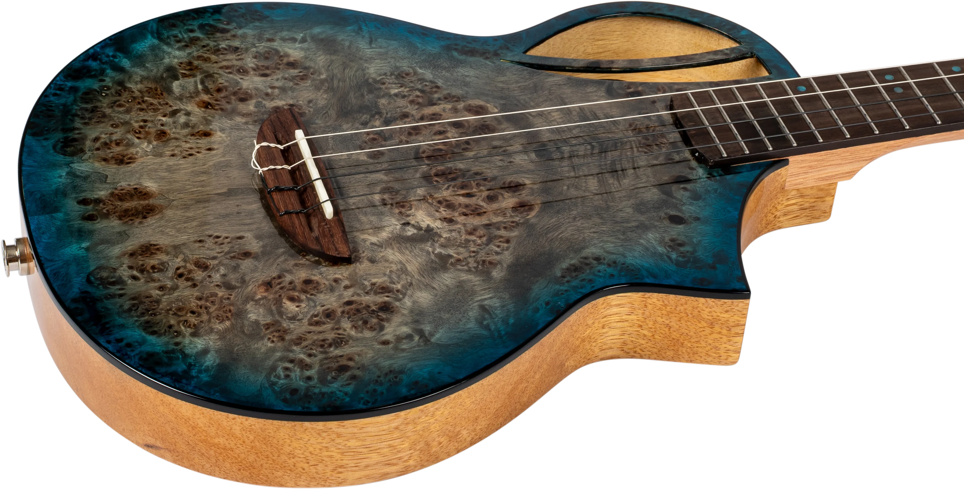 Aviator Galaxy Baritone Ukulele Blue Galaxy Burst CE