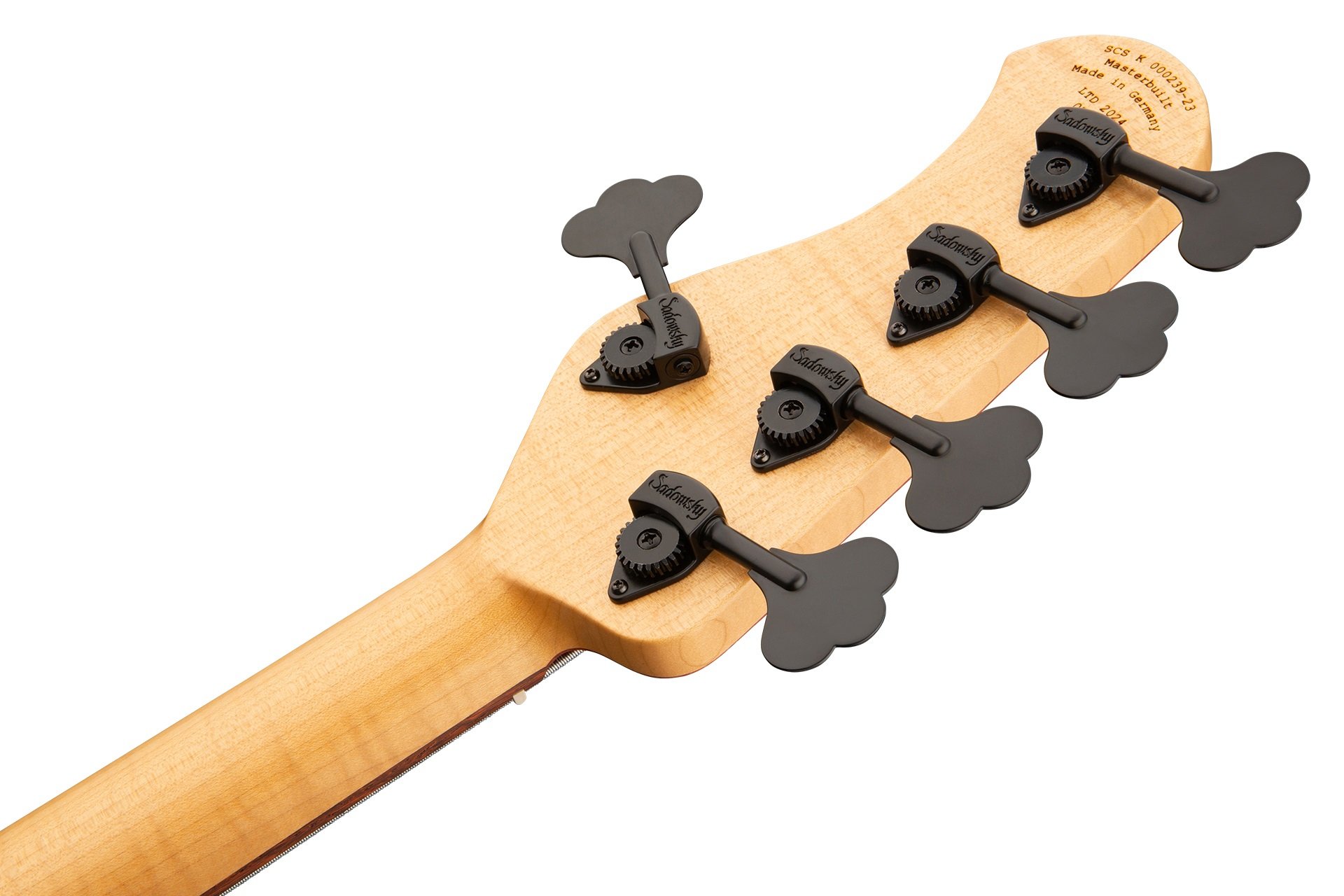 MasterBuilt 21-Fret Standard M/J Bass, Limited Edition 2024, 5-String - Natural Transparent Satin