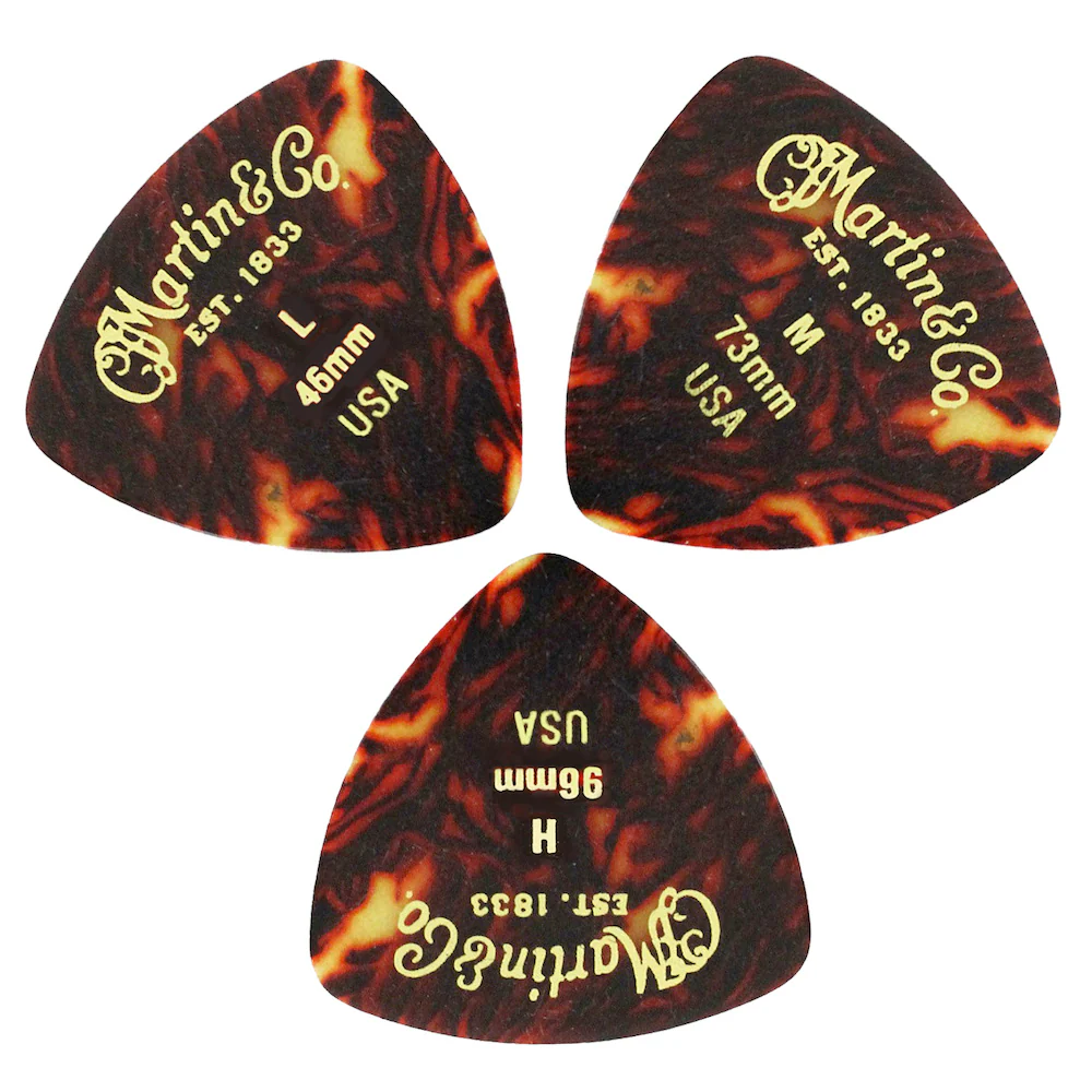 Faux Tortoise Plektrum, Dreieck (12er Pack)