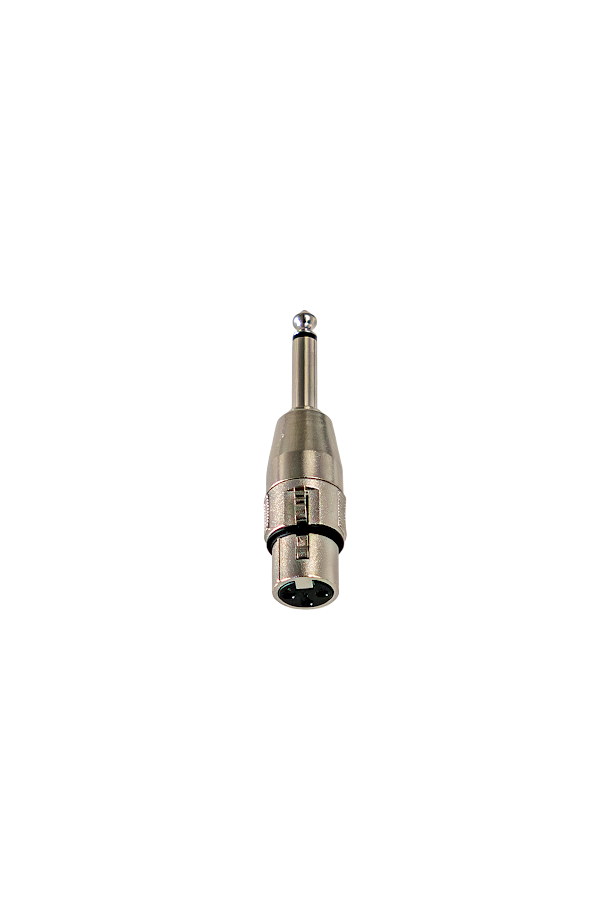 Audioadapter, XLR-Buchse, 6,3-mm-Klinkenstecker, Metallgehäuse, Silberfarben