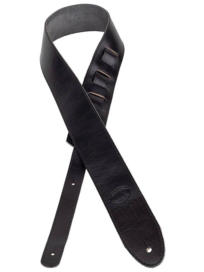 GST-941 Cobbler Series Black Guitar  Strap