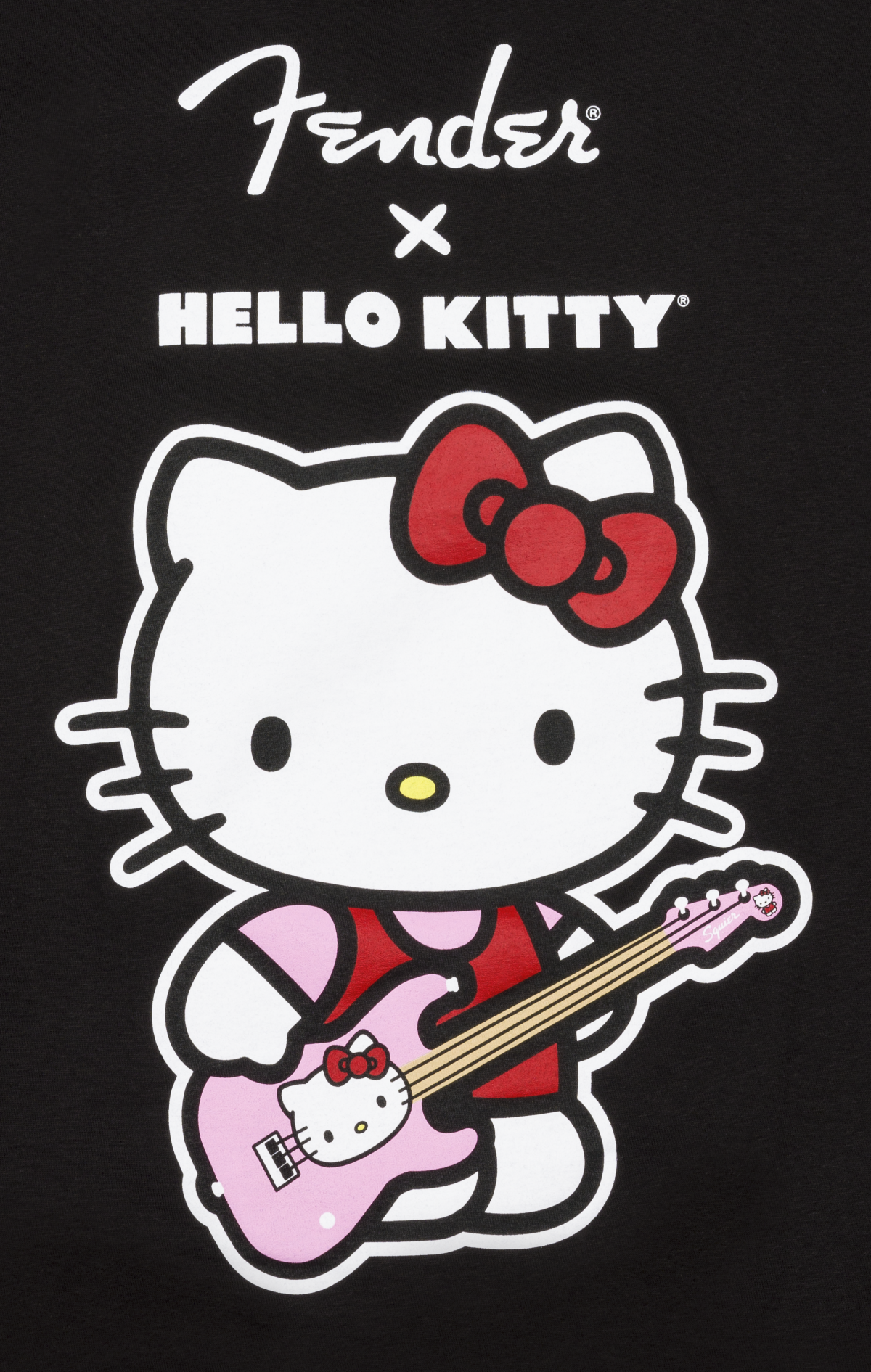 Hello Kitty® Black Front Logo Tee, XL