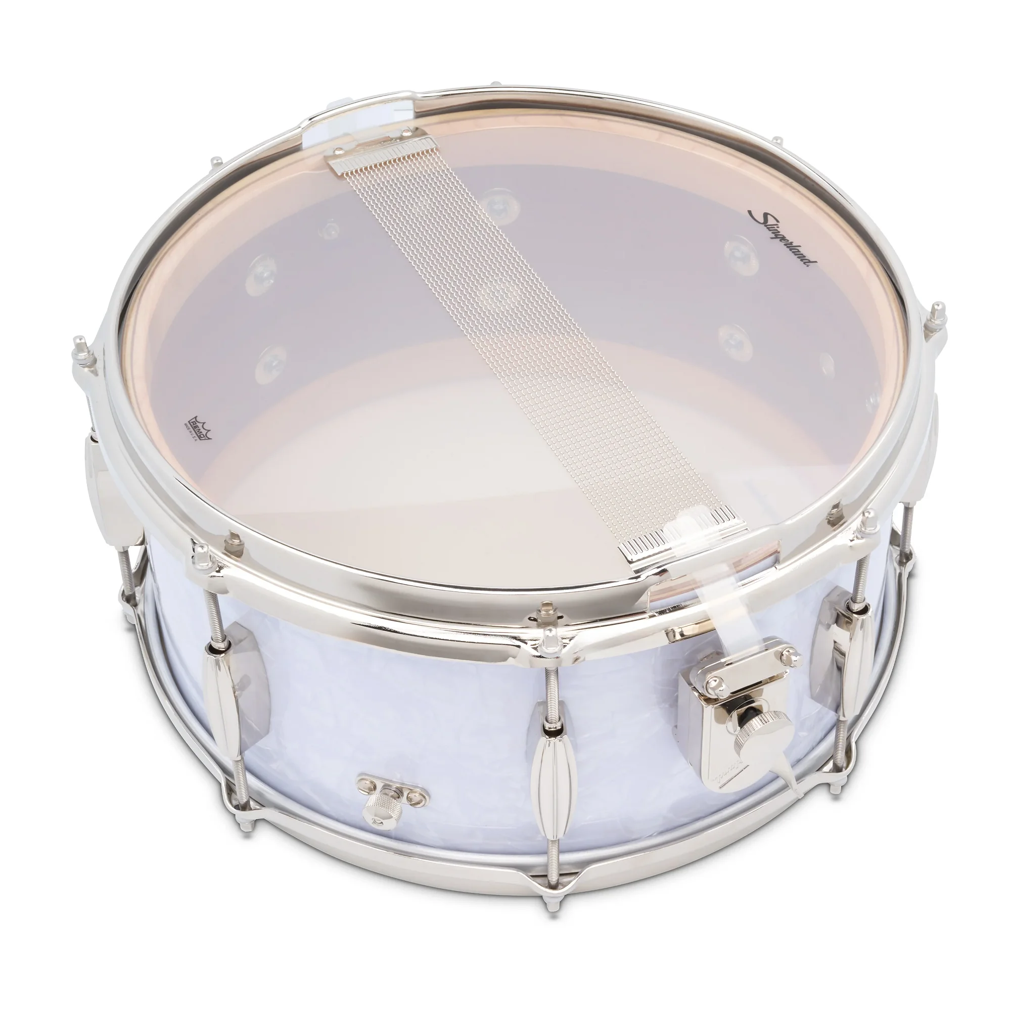 Radio King Artist Snare,14" x 6.5" White Marine Pearl