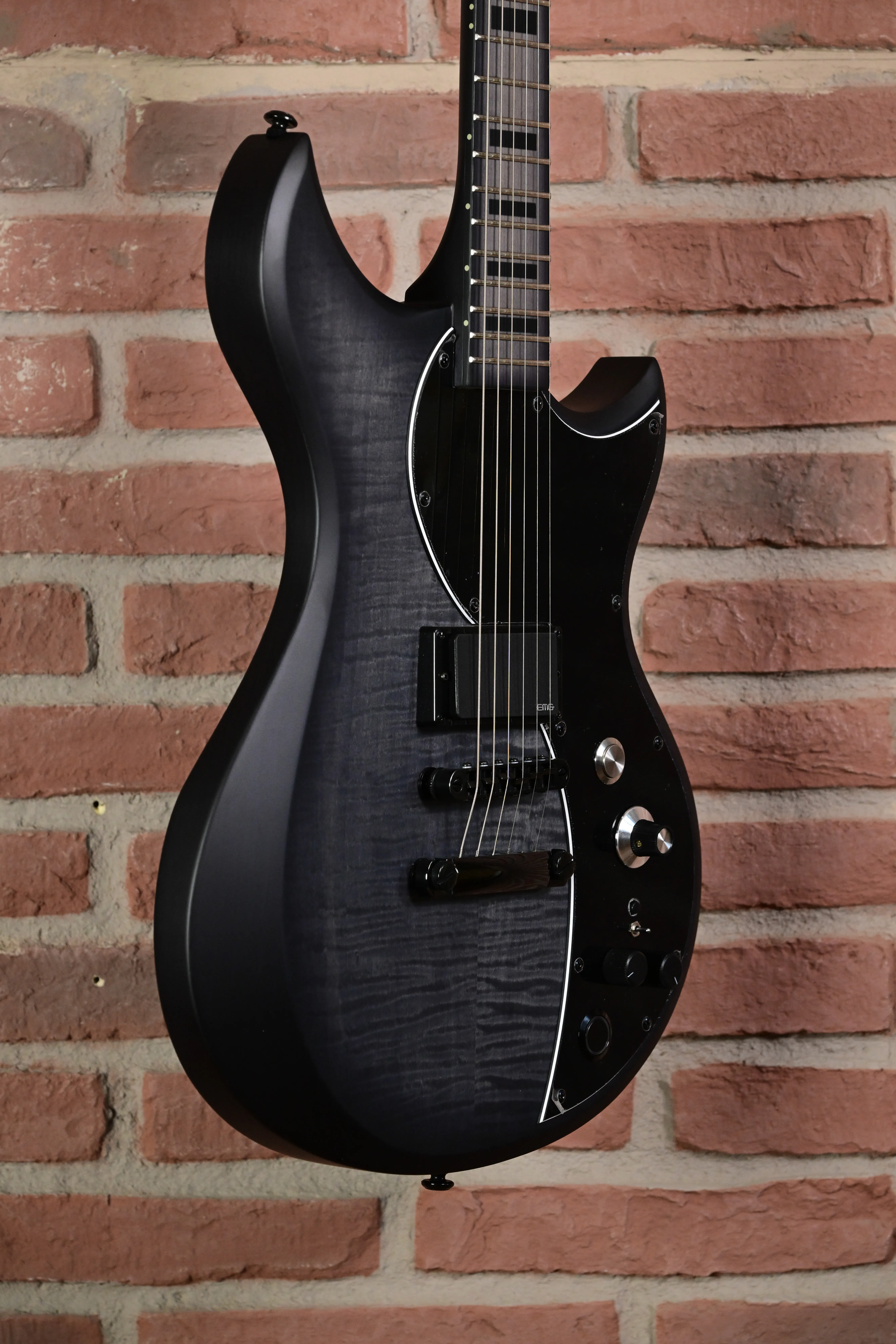 Cyclops DE – Will Putney Signature Flame Top Charcoal Burst