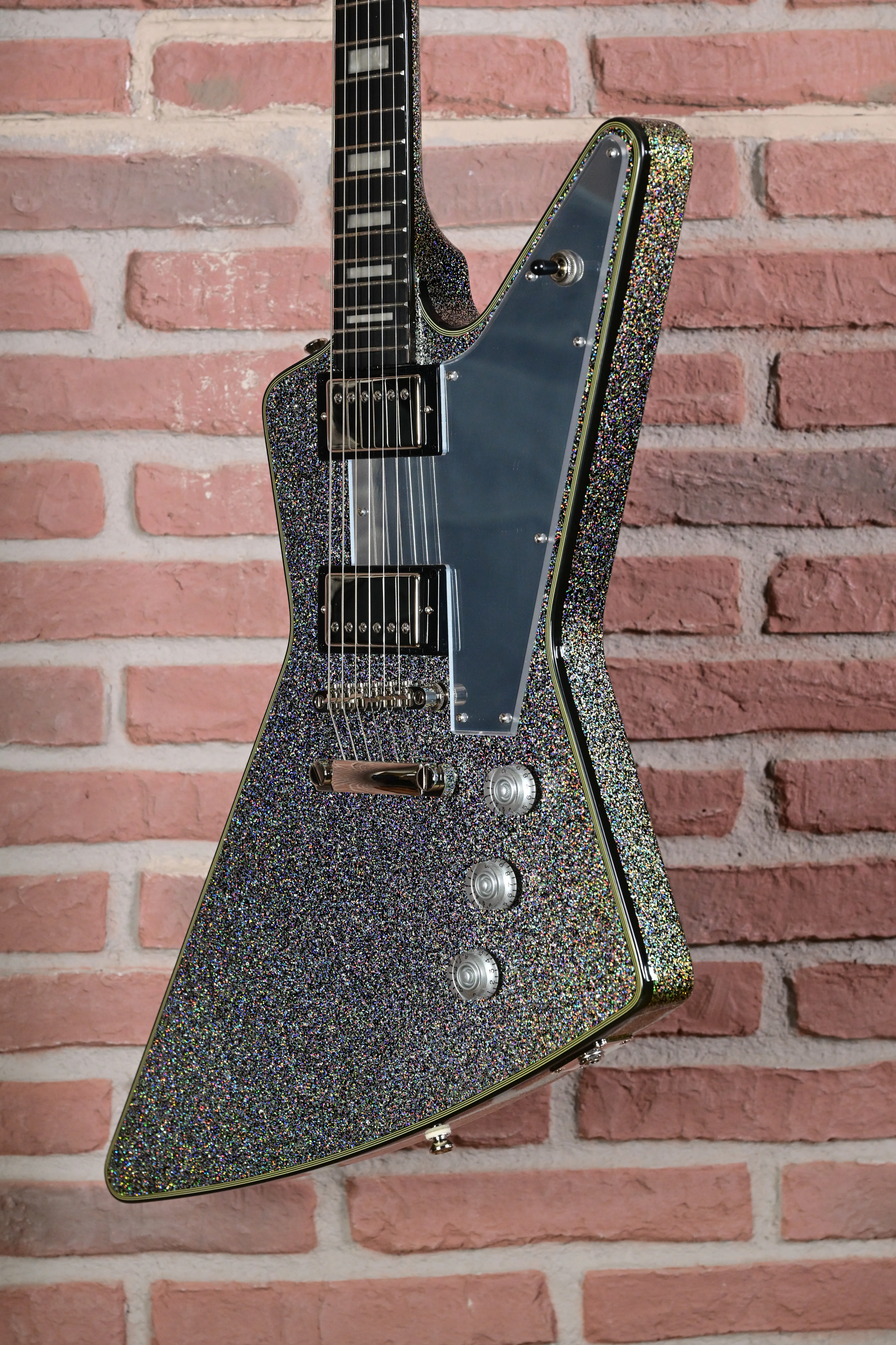 Lzzy Hale Explorer Custom Black Diamond Holographic Sparkle
