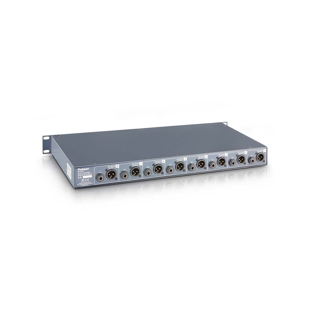 Palmer Pro PAN 16 - 19" DI-Box 8 Kanal passiv