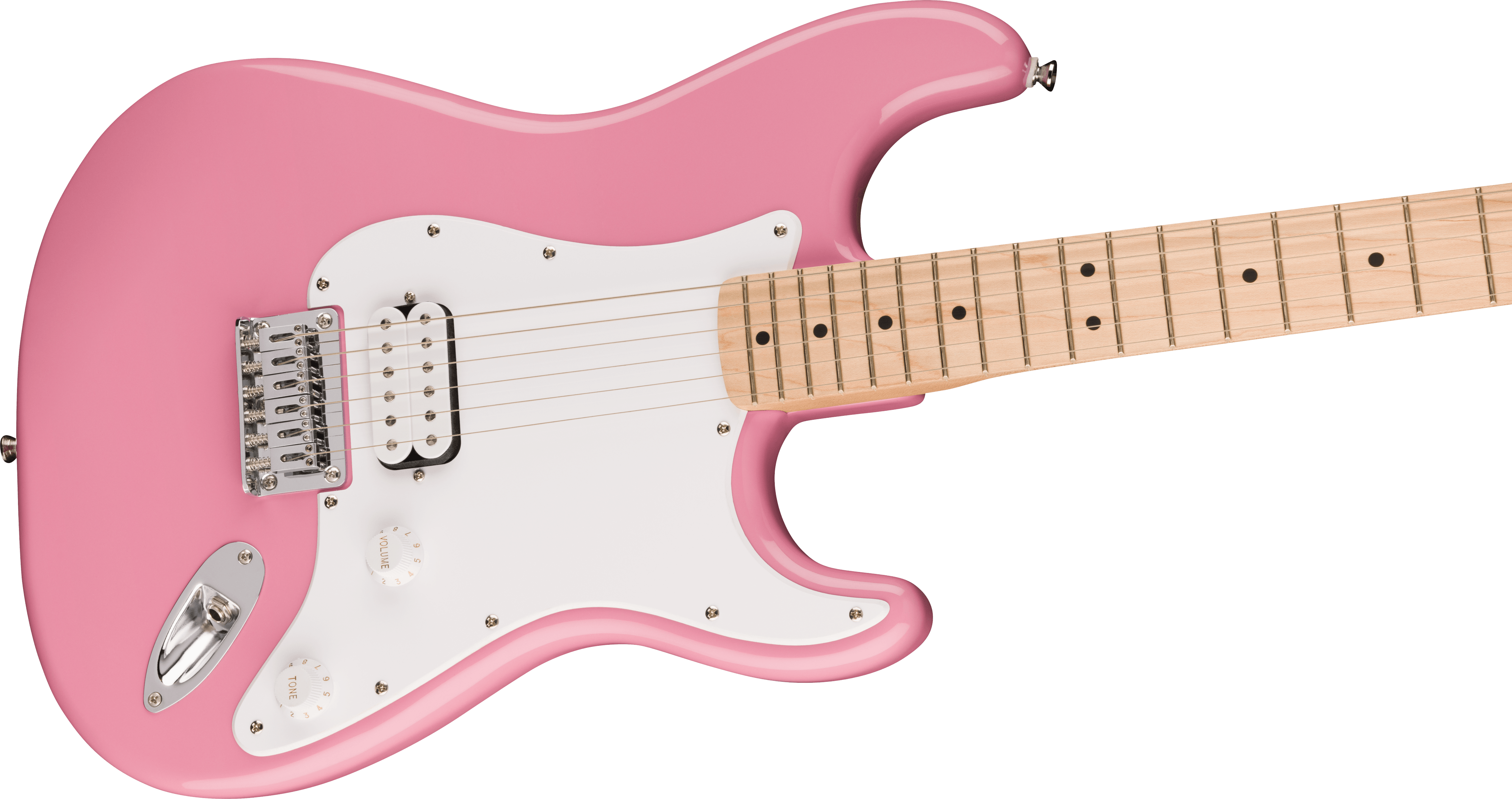 Sonic Stratocaster HT H Maple Fingerboard Flash Pink