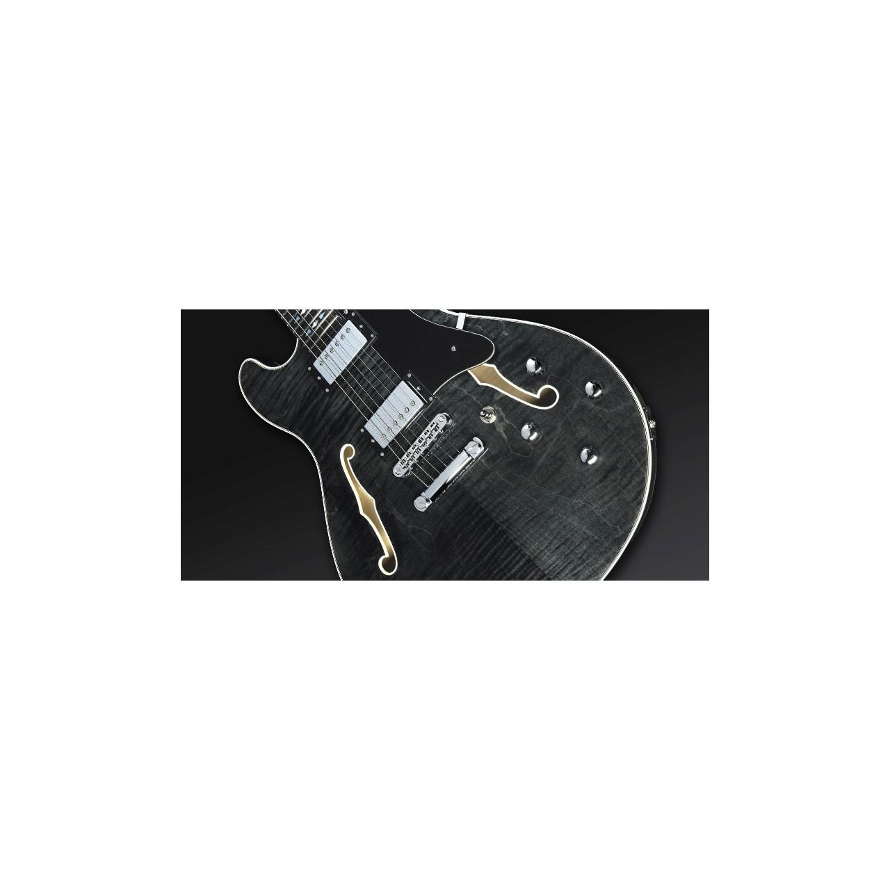 Masterbuilt Mayfield Custom, Flamed Maple - Nirvana Black Transparent High Polish  