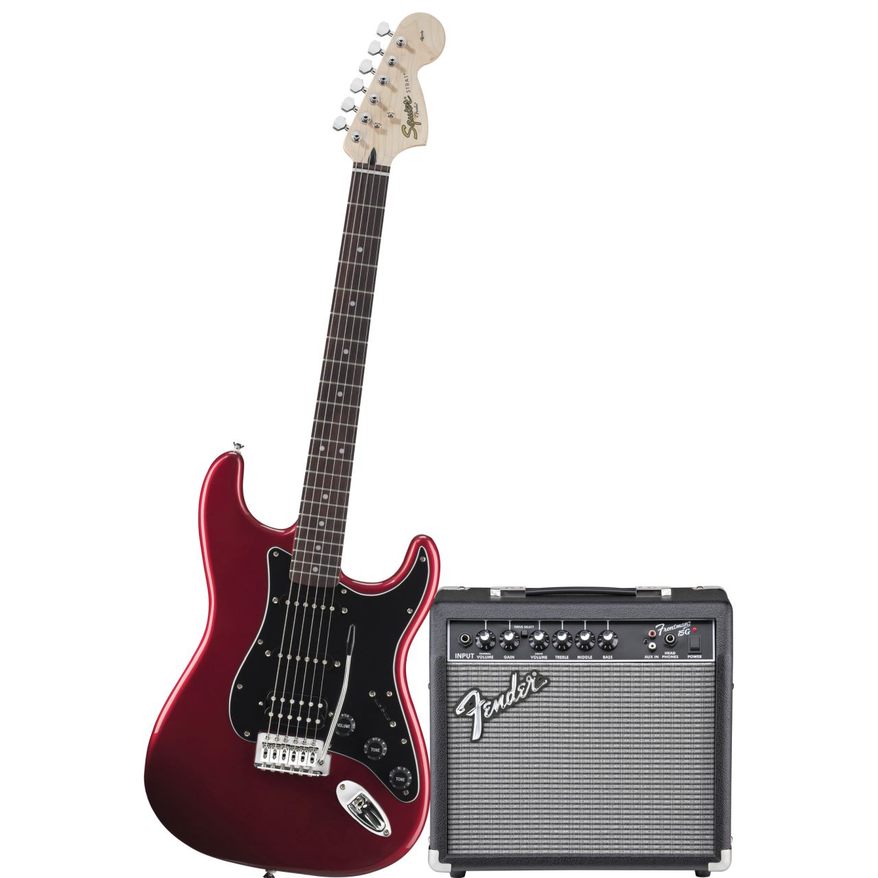 Affinity Set Strat HSS CAR / Fender Frontman 15G Amp - Einsteiger Set