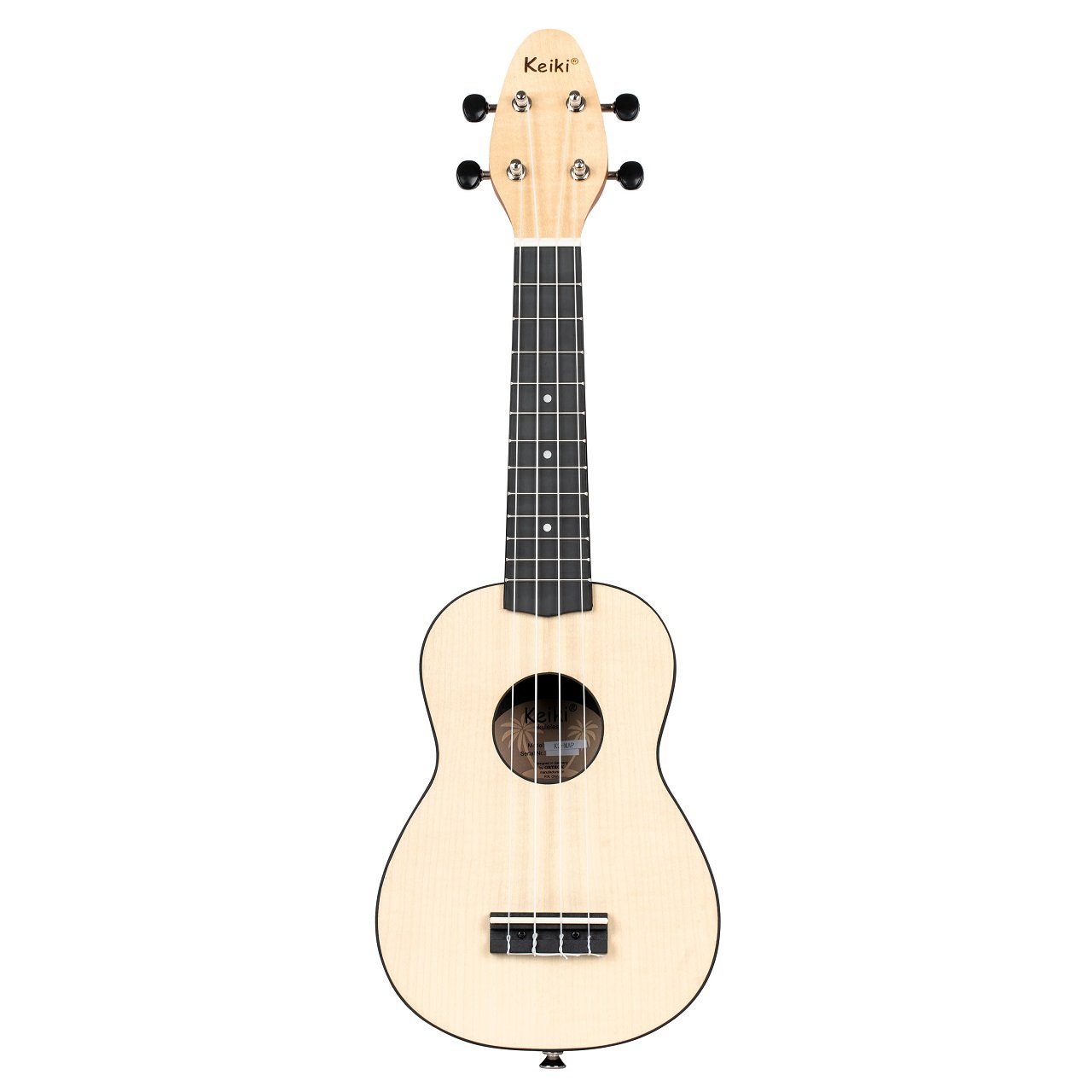 K2 Series Ukulele Set 4 String "Maple satin finish" - inkl. Gymbag/H-Tuner/5 Picks/Gurt