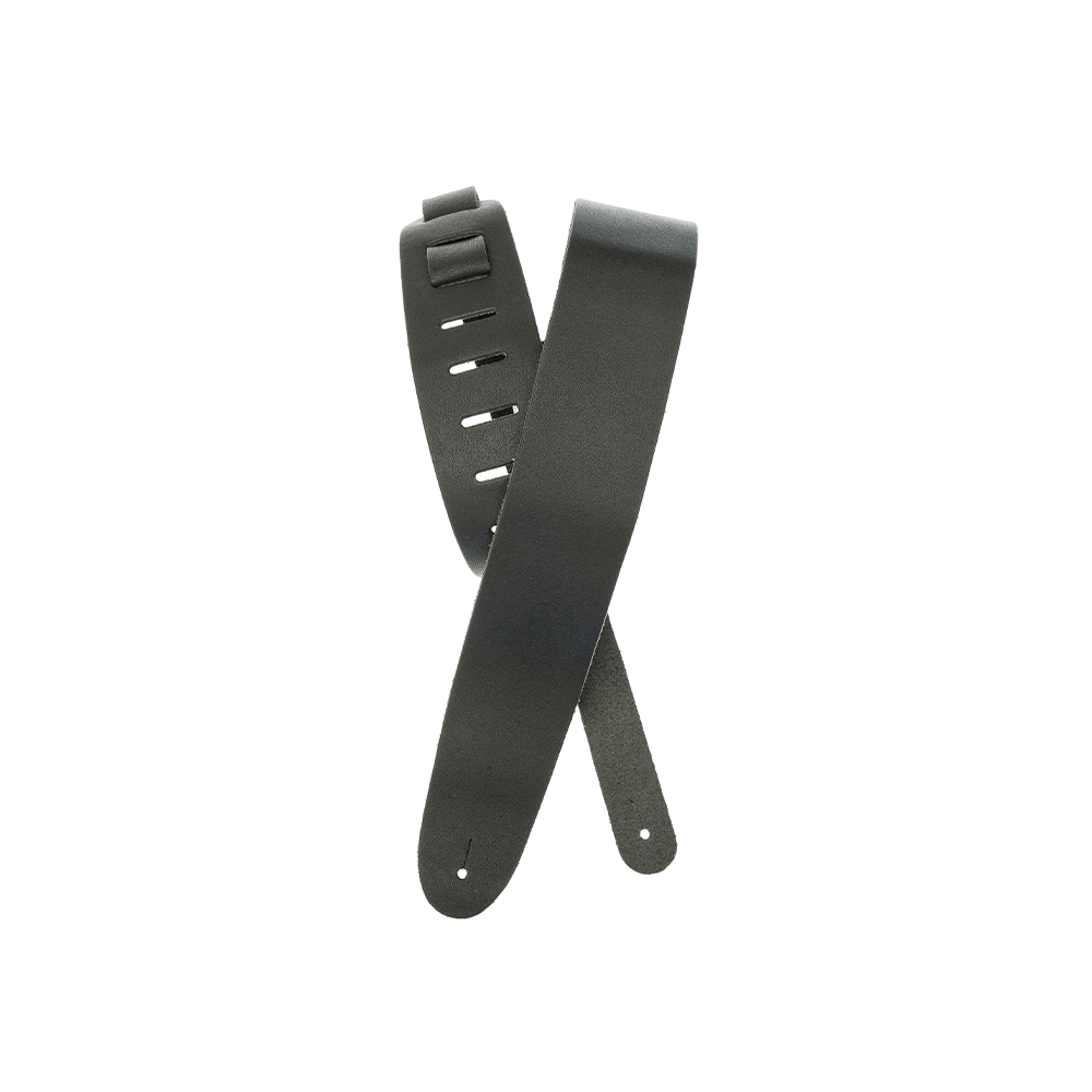 Basic Classic Gitarrengurt aus Leder, schwarz