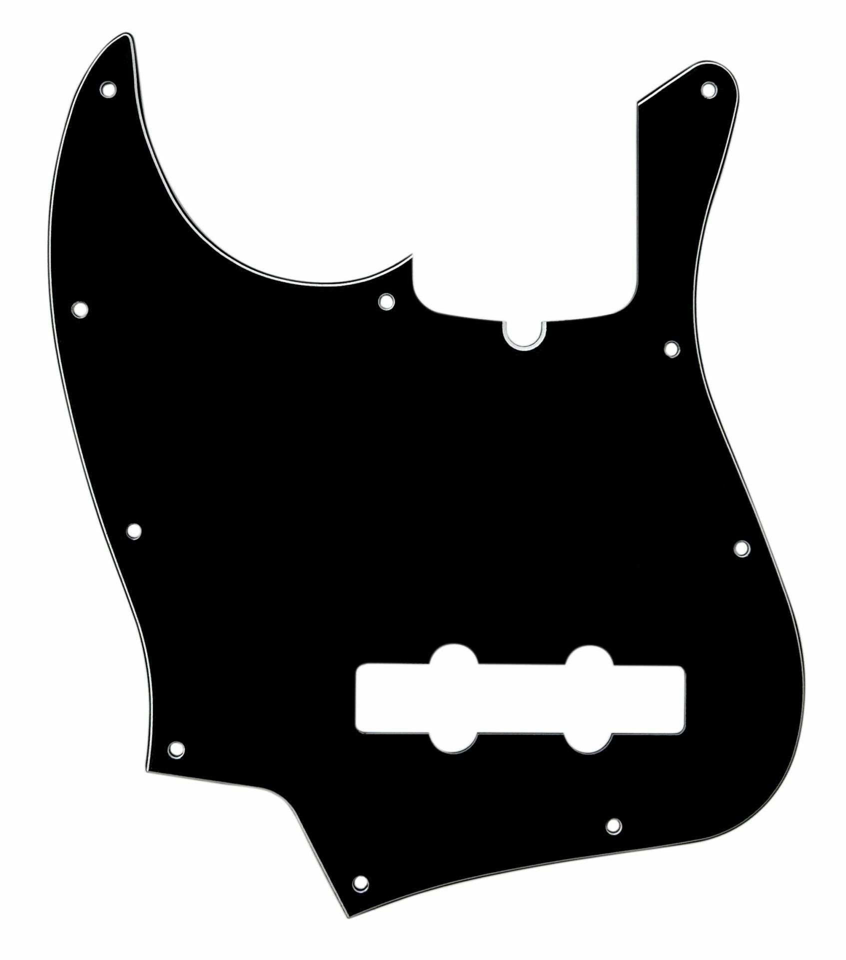 J-Bass Pickguard (DPP JB BWB SS LH), Black, Lefthand