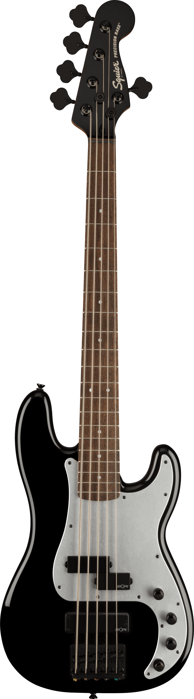 Contemporary Active Precision Bass® PH V, Silver Anodized Pickguard, Black