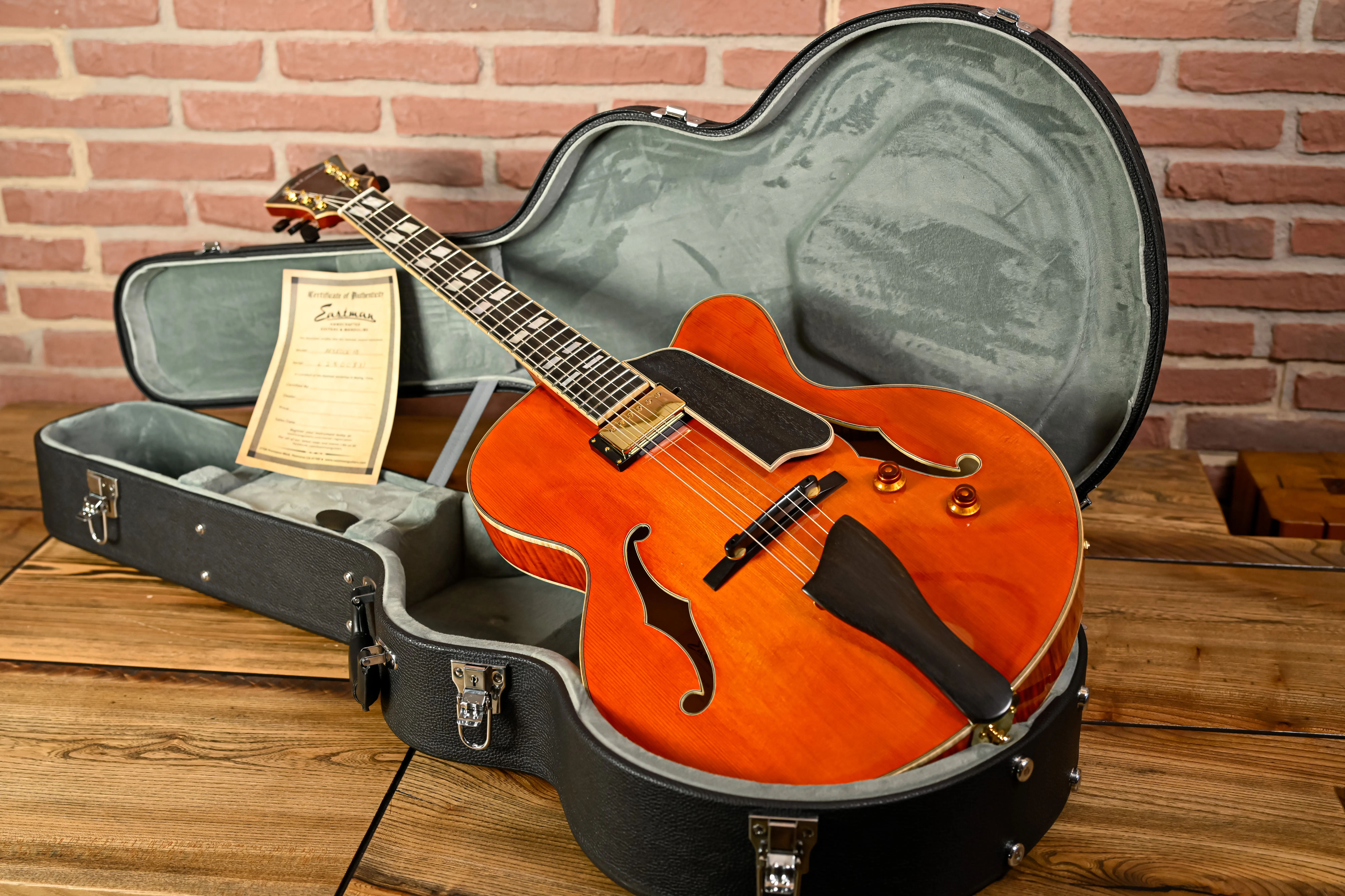 Eastman AR580CE-HB im Hardshell Case geoffnet