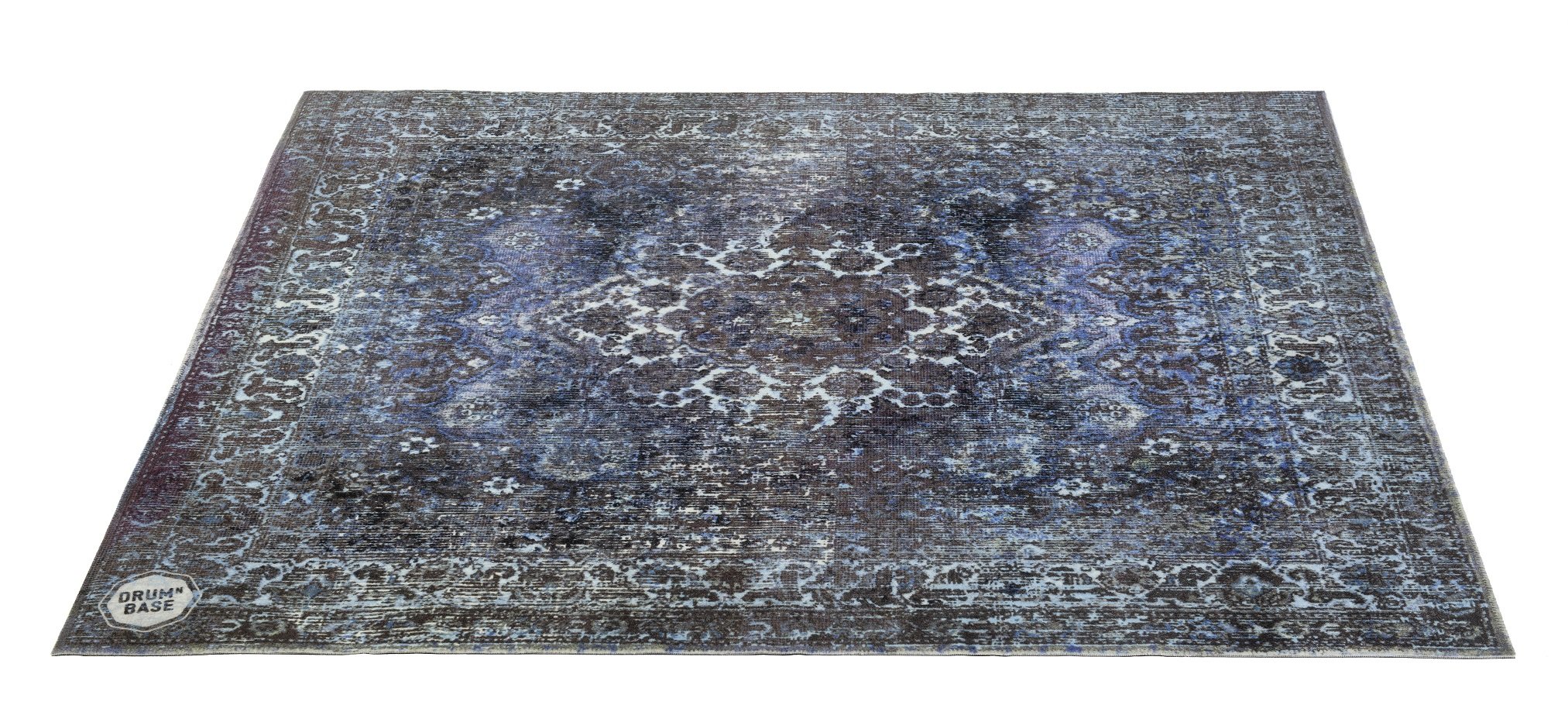 Vintage Persischer Bühnenteppich Blau 185 cm x 160 cm   