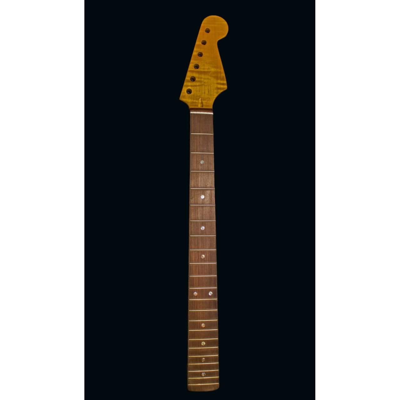 High Grade Flamed Maple Neck für ST-Style mit Pau Ferro Griffbrett, 22 Medium Jumbo Frets