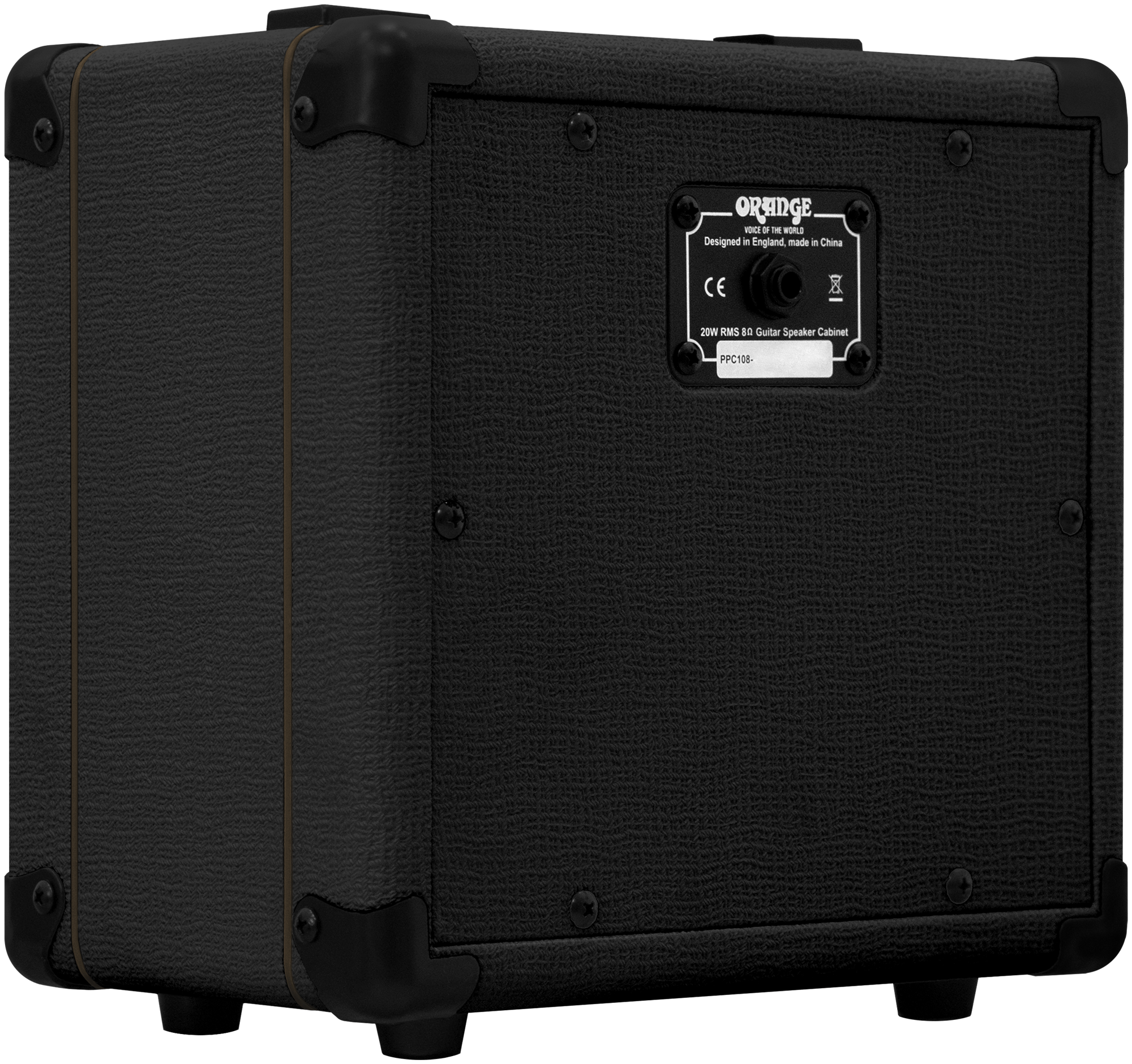 PPC108 Black 1 x 8" Cabinet