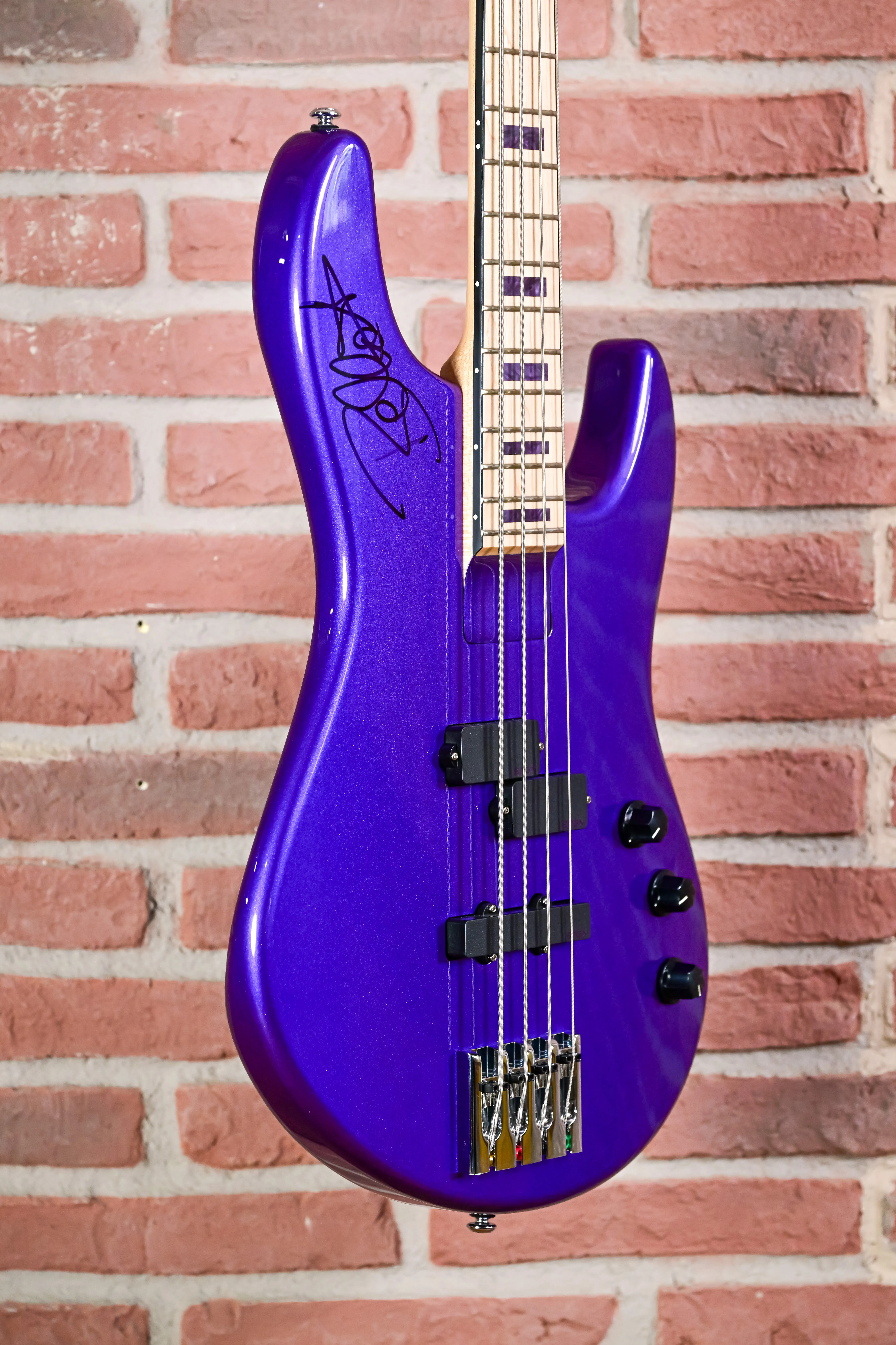NC-4 Signed by Frank Bello Signature Bass Metallic Purple #1