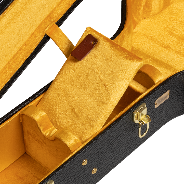 Lifton Historic Black/Goldenrod Hardshell Case, Dreadnought