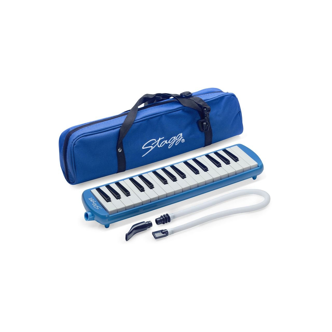 Melodica mit Tasche blau