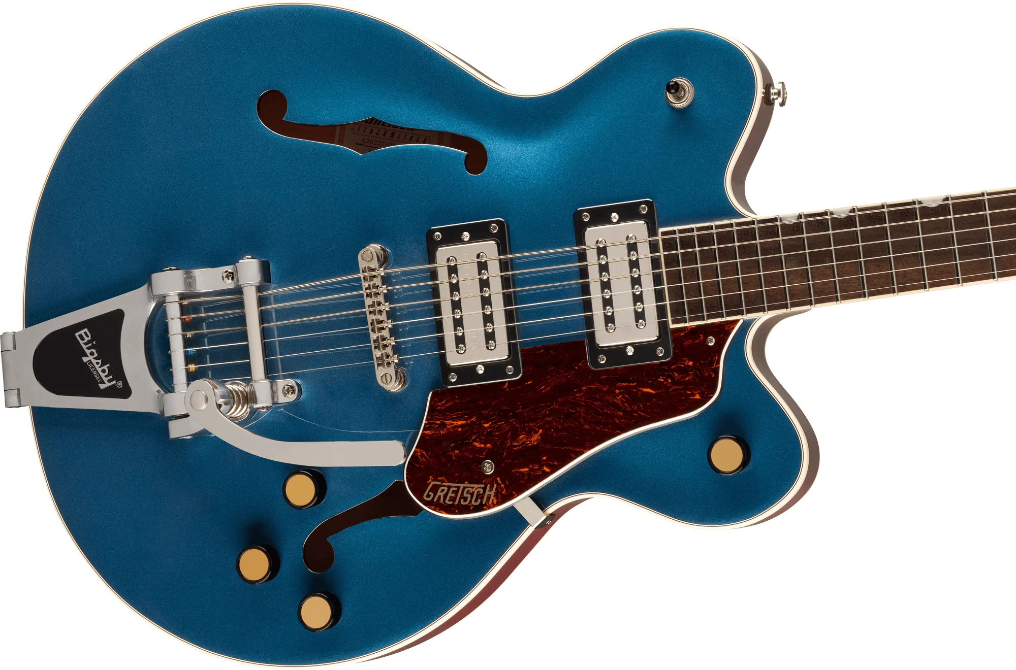 G2622T Streamliner Center Block Double-Cut with Bigsby Dark Denim