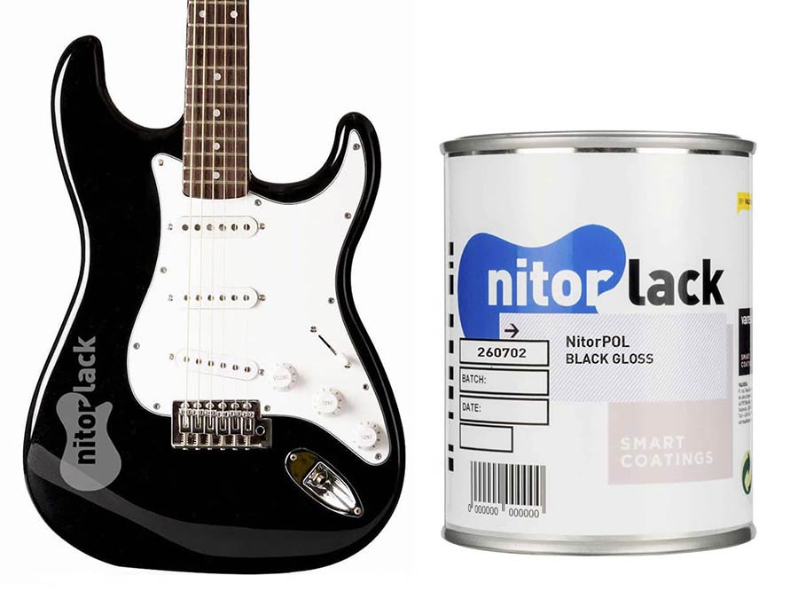 Nitrocelluloselack schwarz glänzend - 500ml Dose