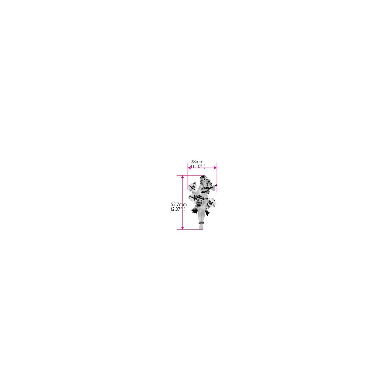 Inlay Stickers, Body-S-Hula Girl