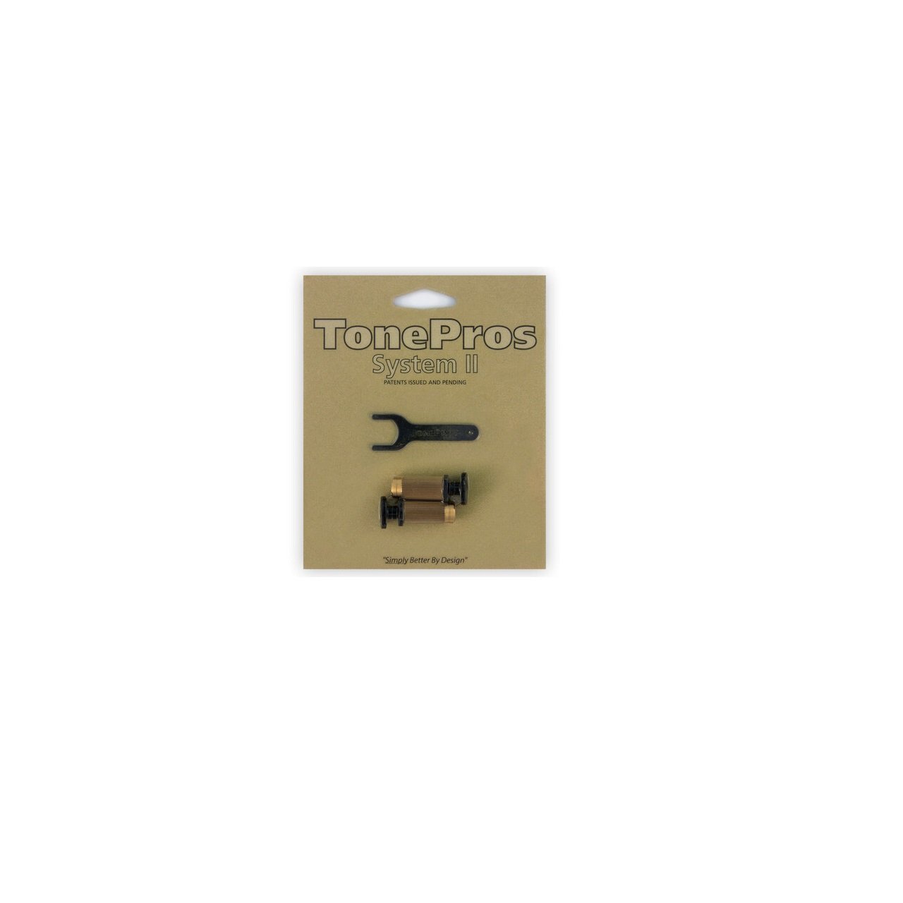 SPRS2 B - Standard Brass Locking Studs (P-Style) - Black