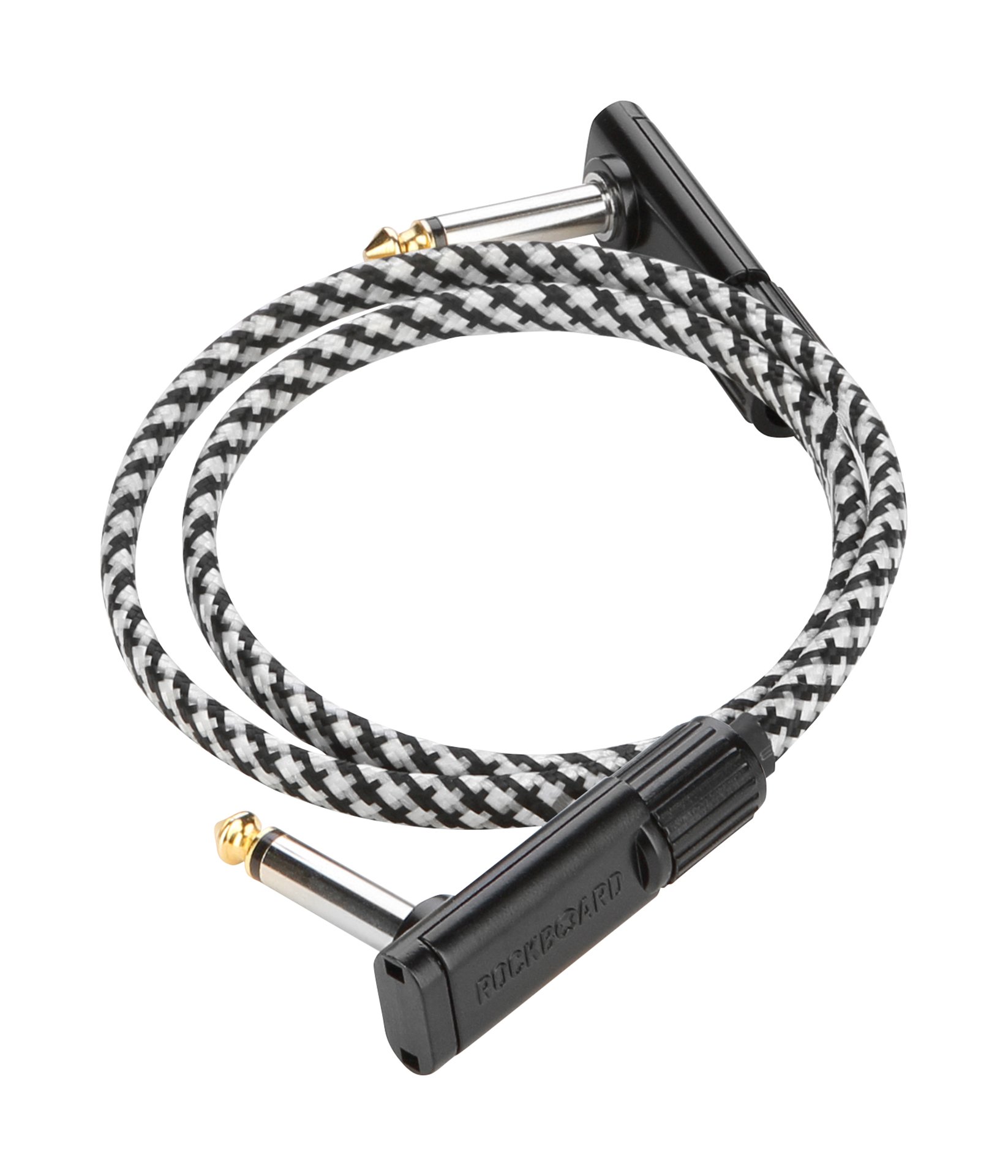 Flat Patch Cable 60cm Salt&Pepper Tweed Series