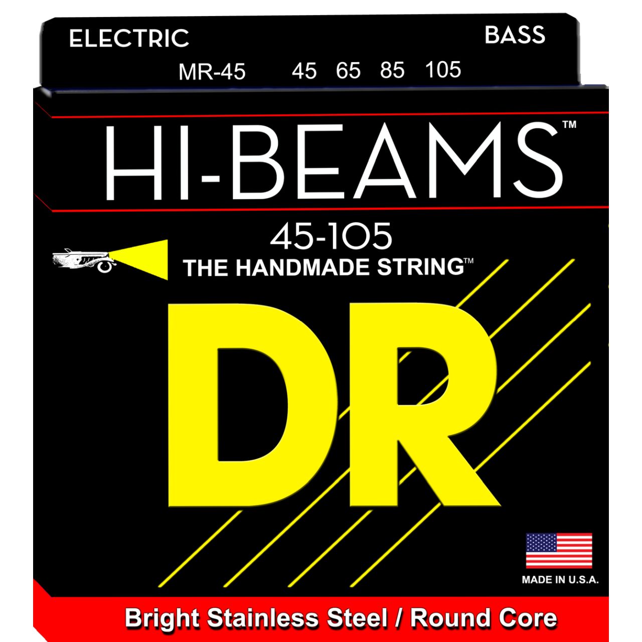 HI-BEAM - Bass String Set, 4-String, Medium, .045-.105