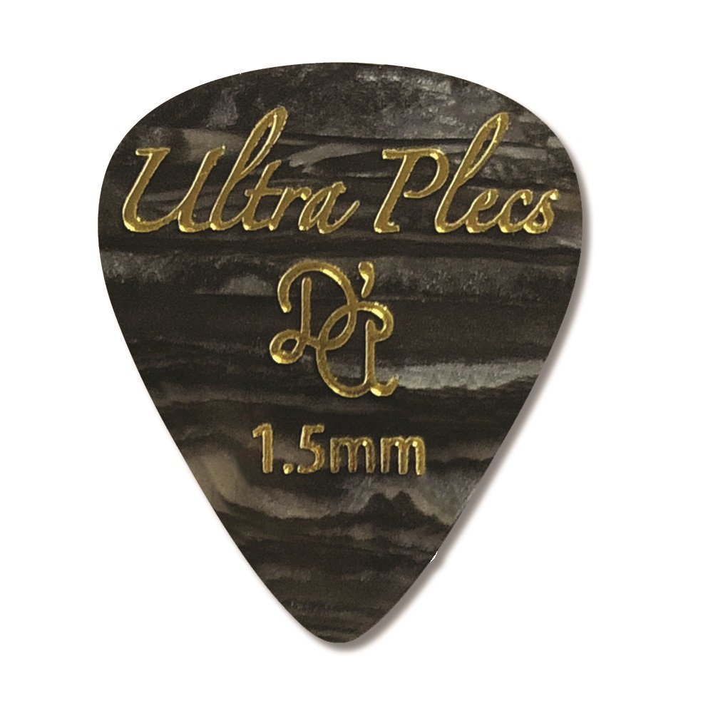 Ultra Plecs Picks - 351 Shape (UP351 1.5BOY), 6 pcs Pick Pack, 1.50 mm, Black Oyster