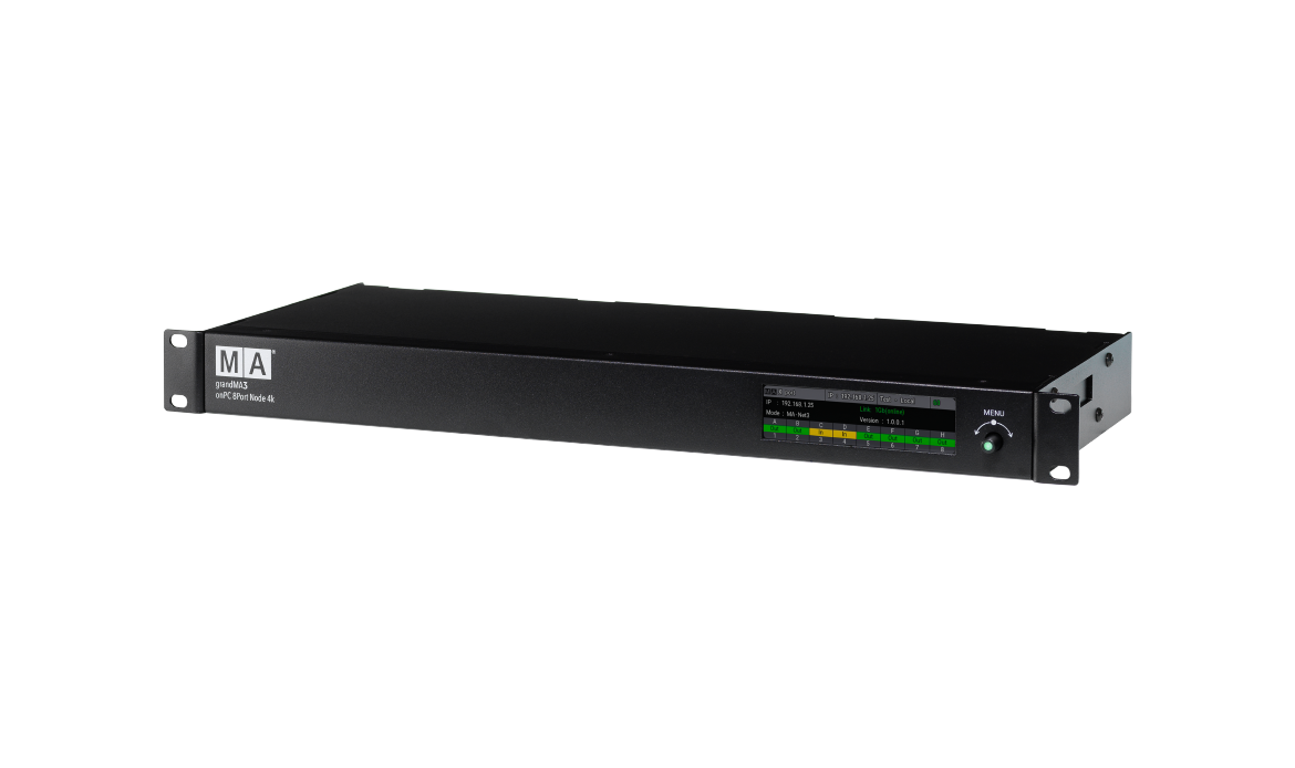grandMA3  onPC 8Port Node 4k PoE