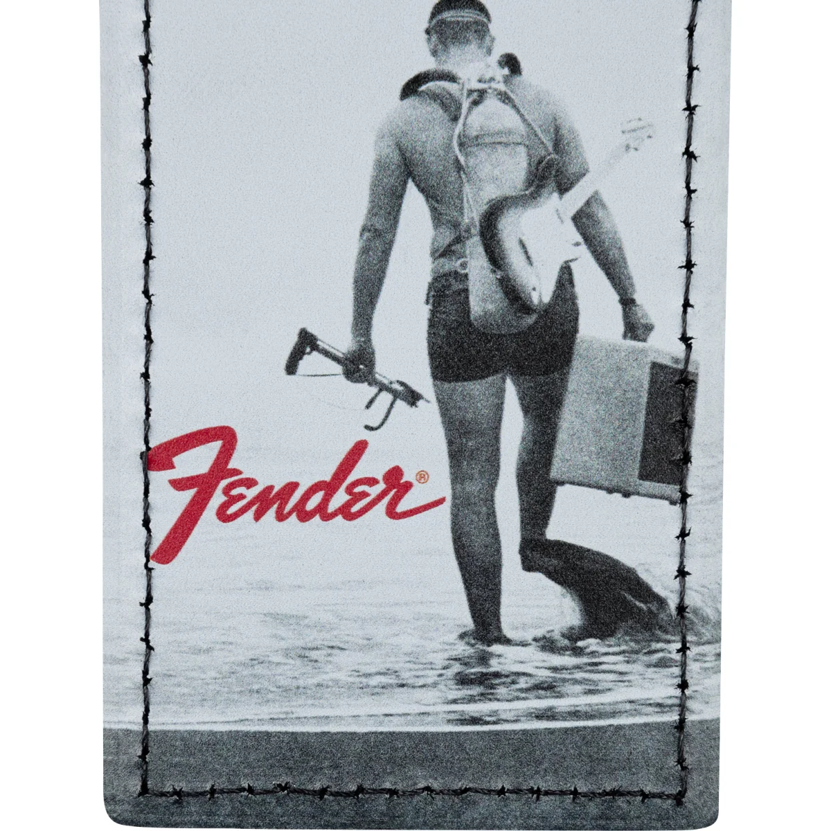 Vintage Luggage Tag, Scuba Diver
