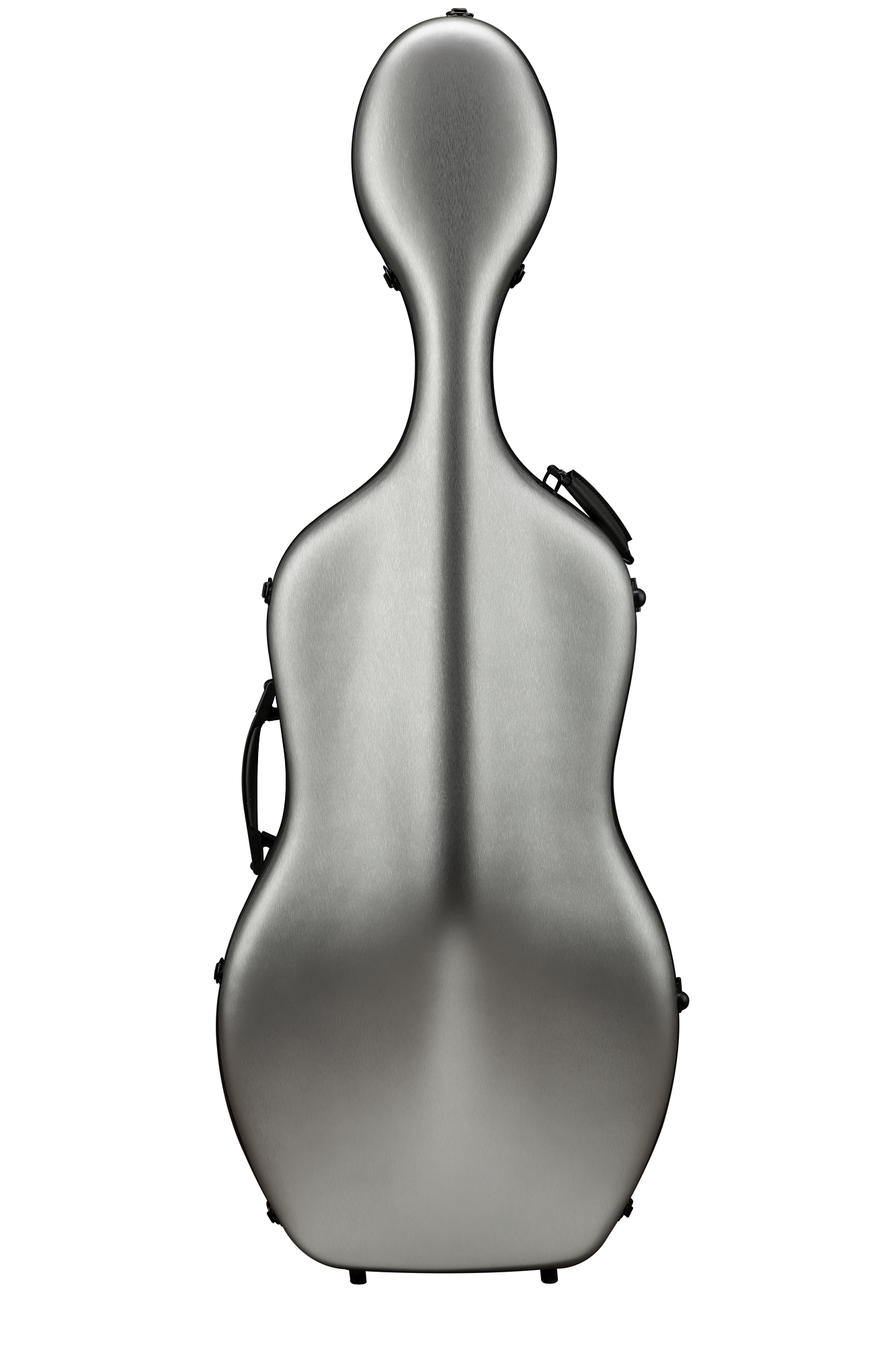 Cello Case Polycarbonat - Gebürstete Silberoptik - Austeller